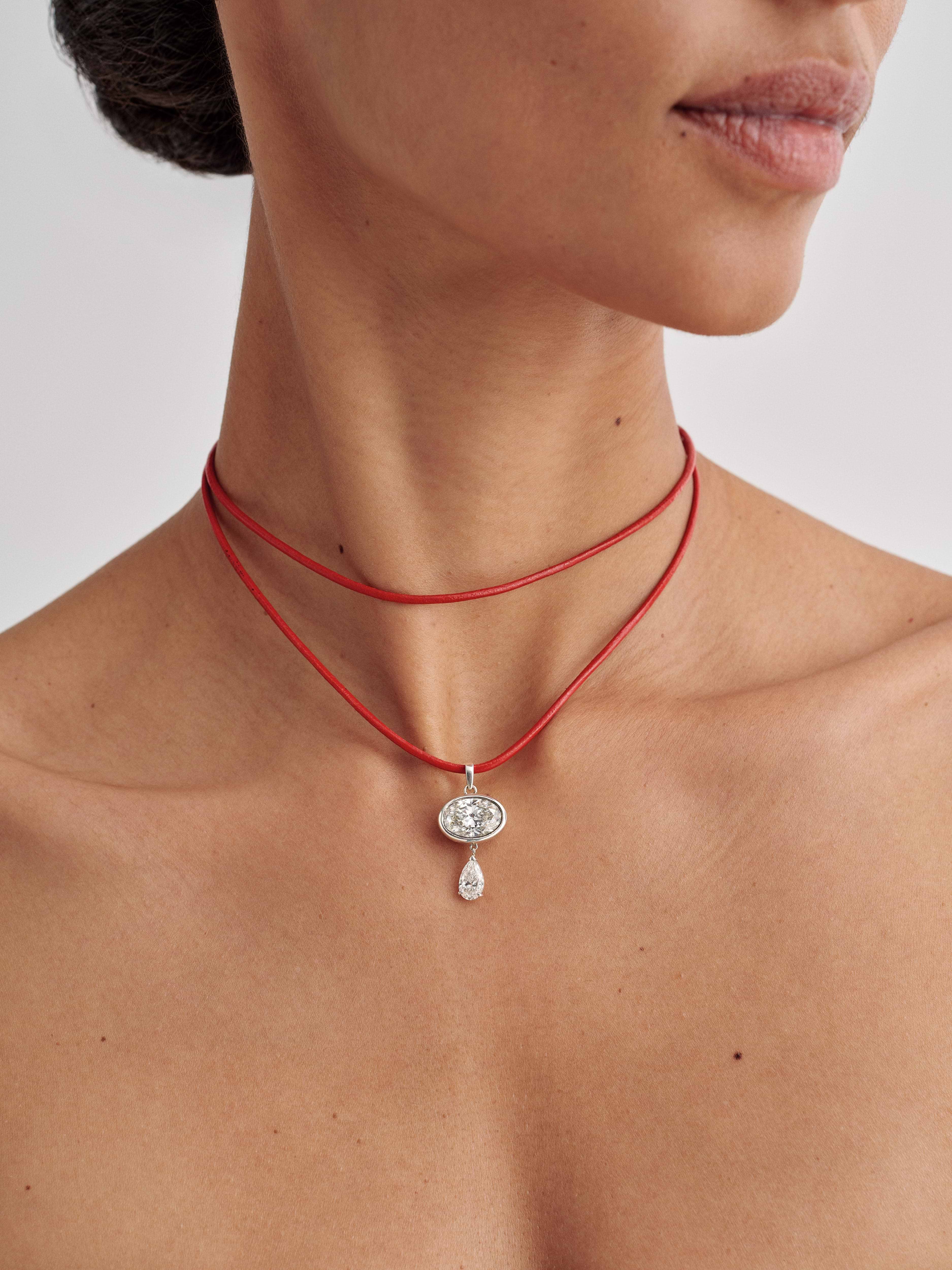 Lone Diamond Pendant Necklace