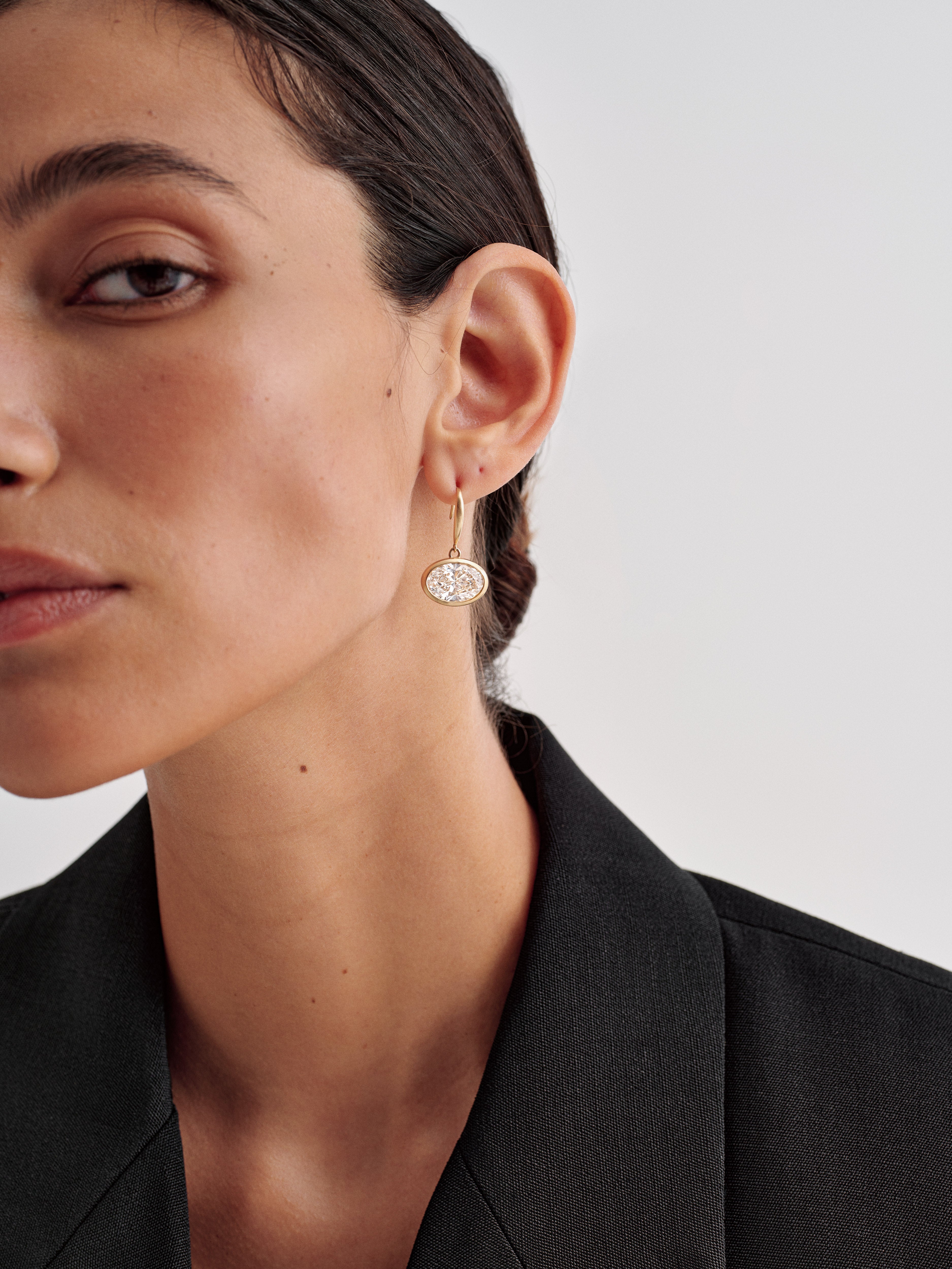 Fishhook Earrings in Gold