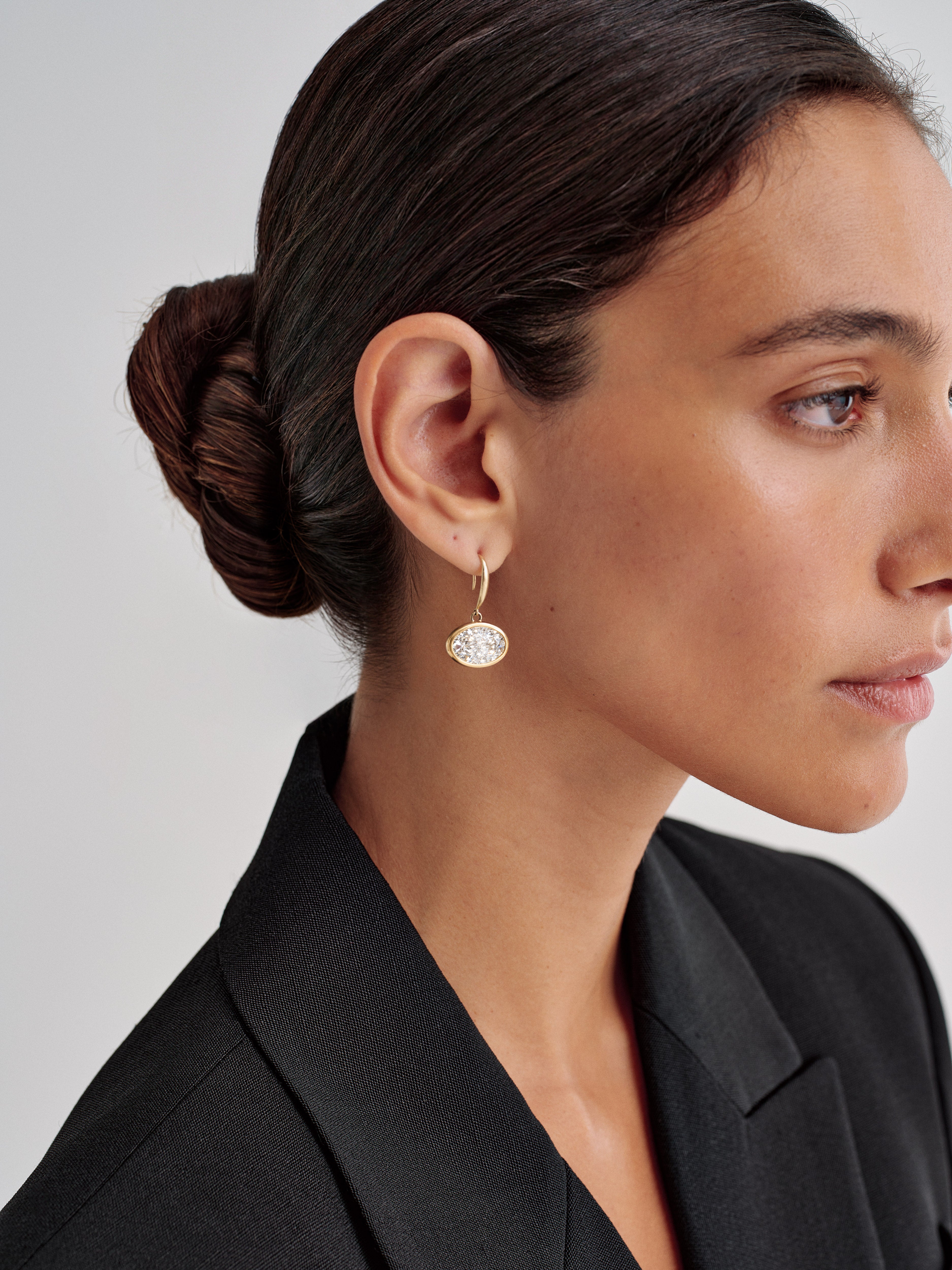 Fishhook Earrings in Gold