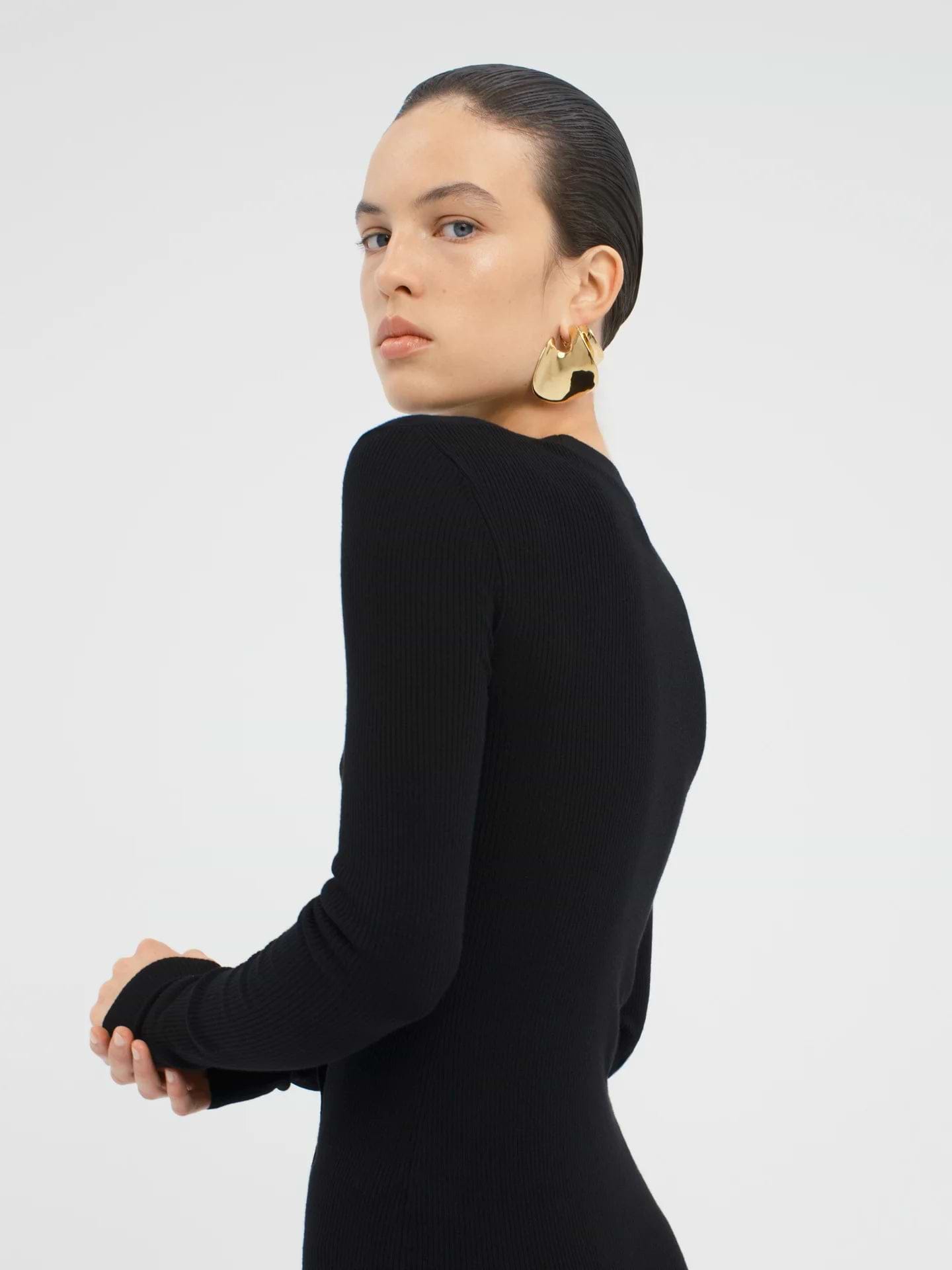 Fialla Cardigan in Wool - AFLALO
