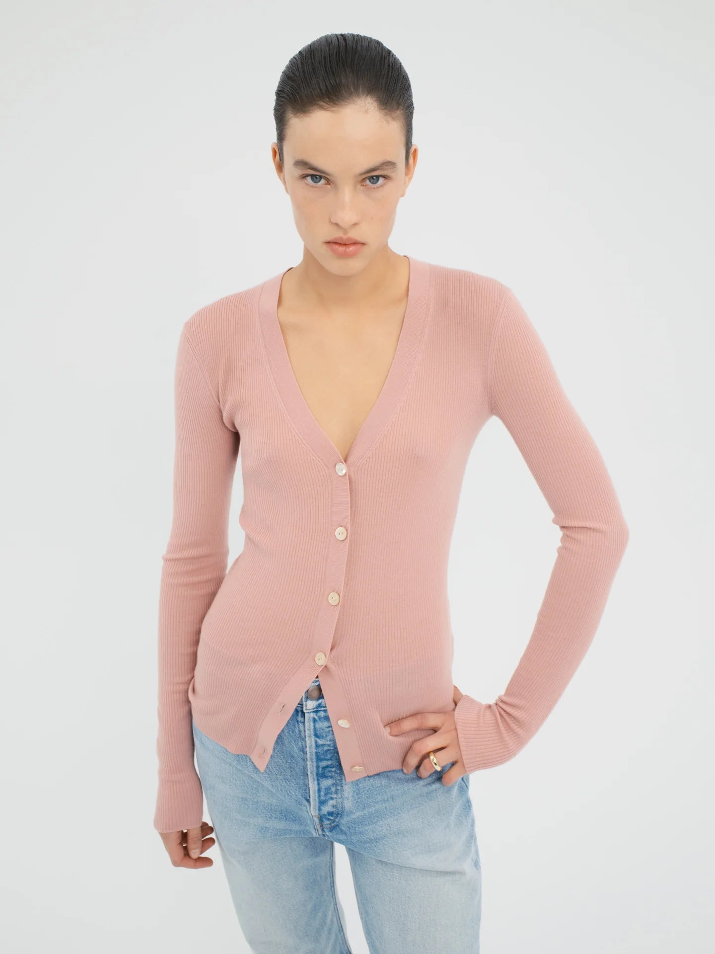Fialla Cardigan in Wool - AFLALO