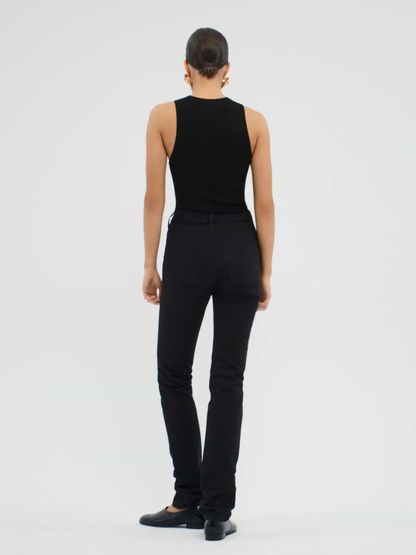 Bishop Jean in Rigid Denim - AFLALO