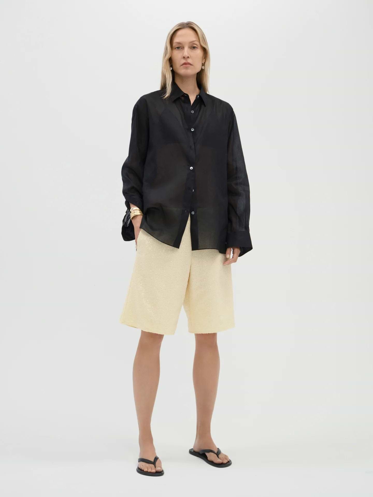 Leander Short in Silk - AFLALO