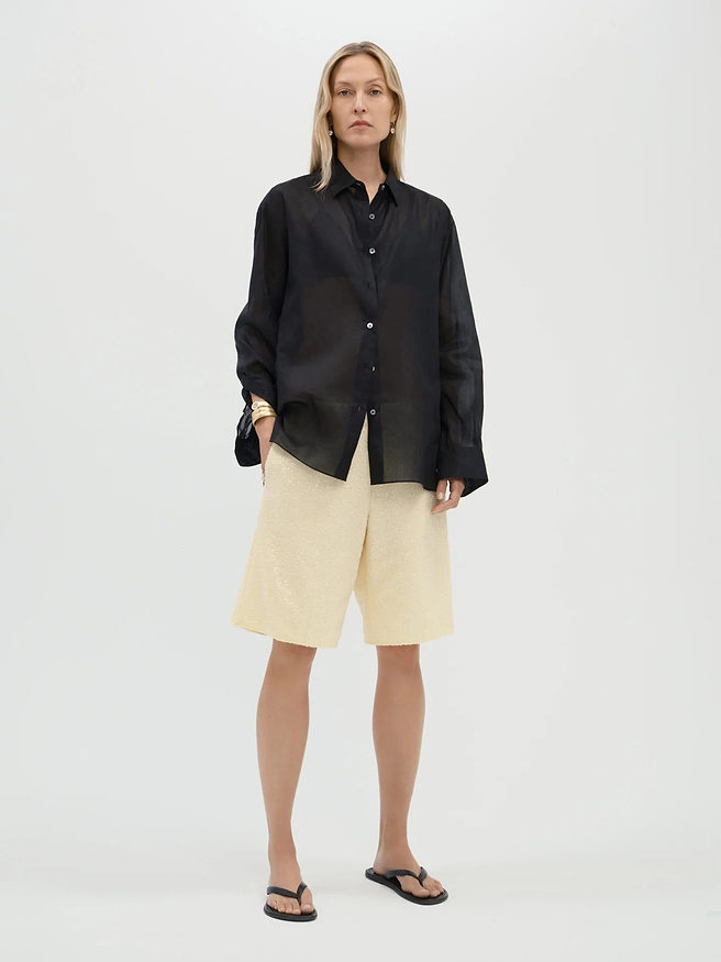 Leander Short in Silk - AFLALO