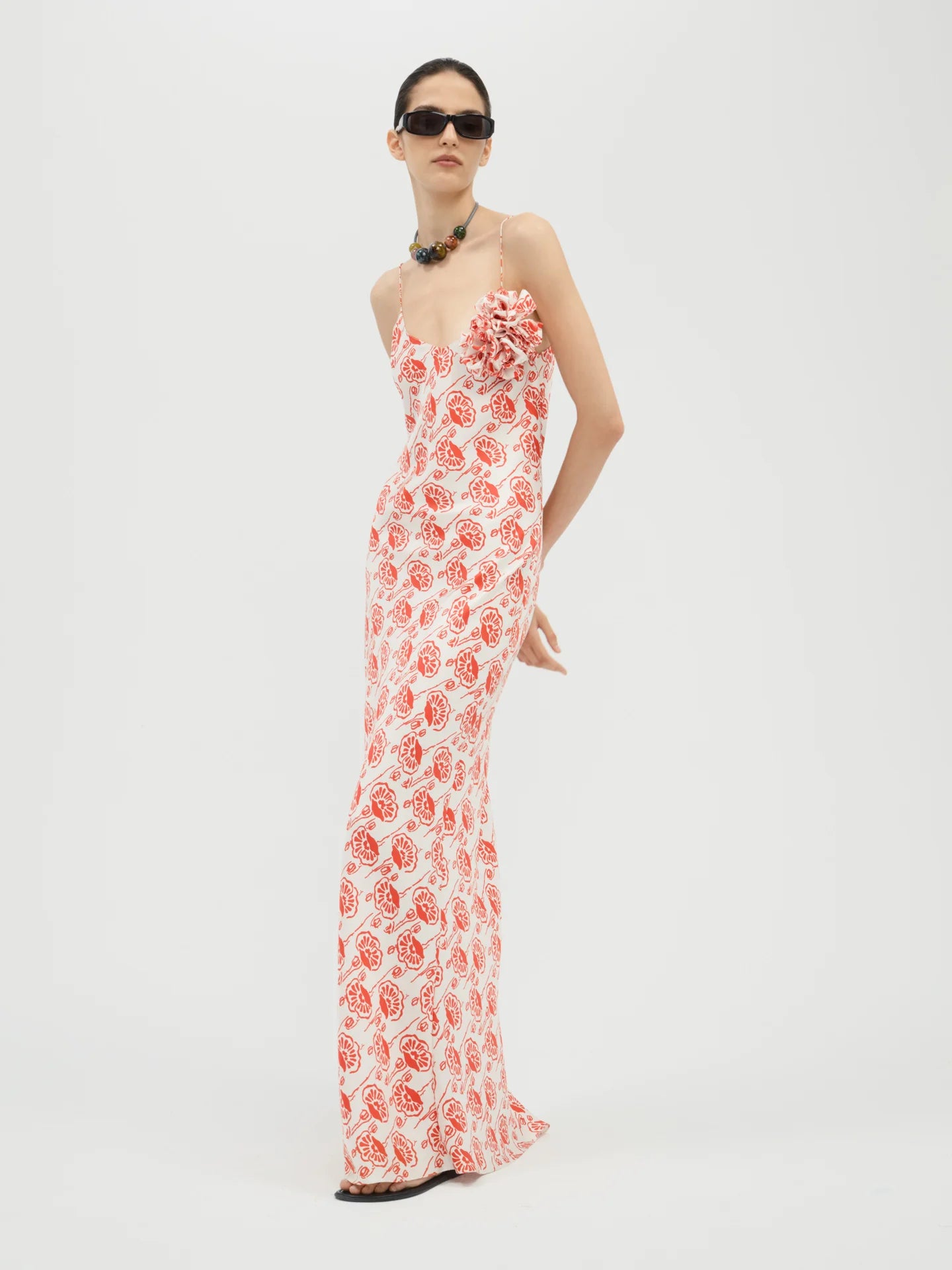 Dahlia Dress in Silk - AFLALO