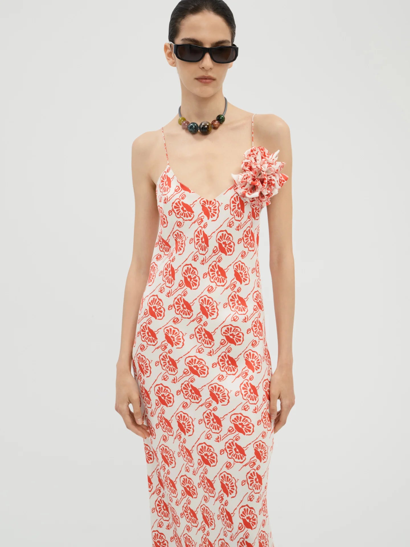 Dahlia Dress in Silk - AFLALO