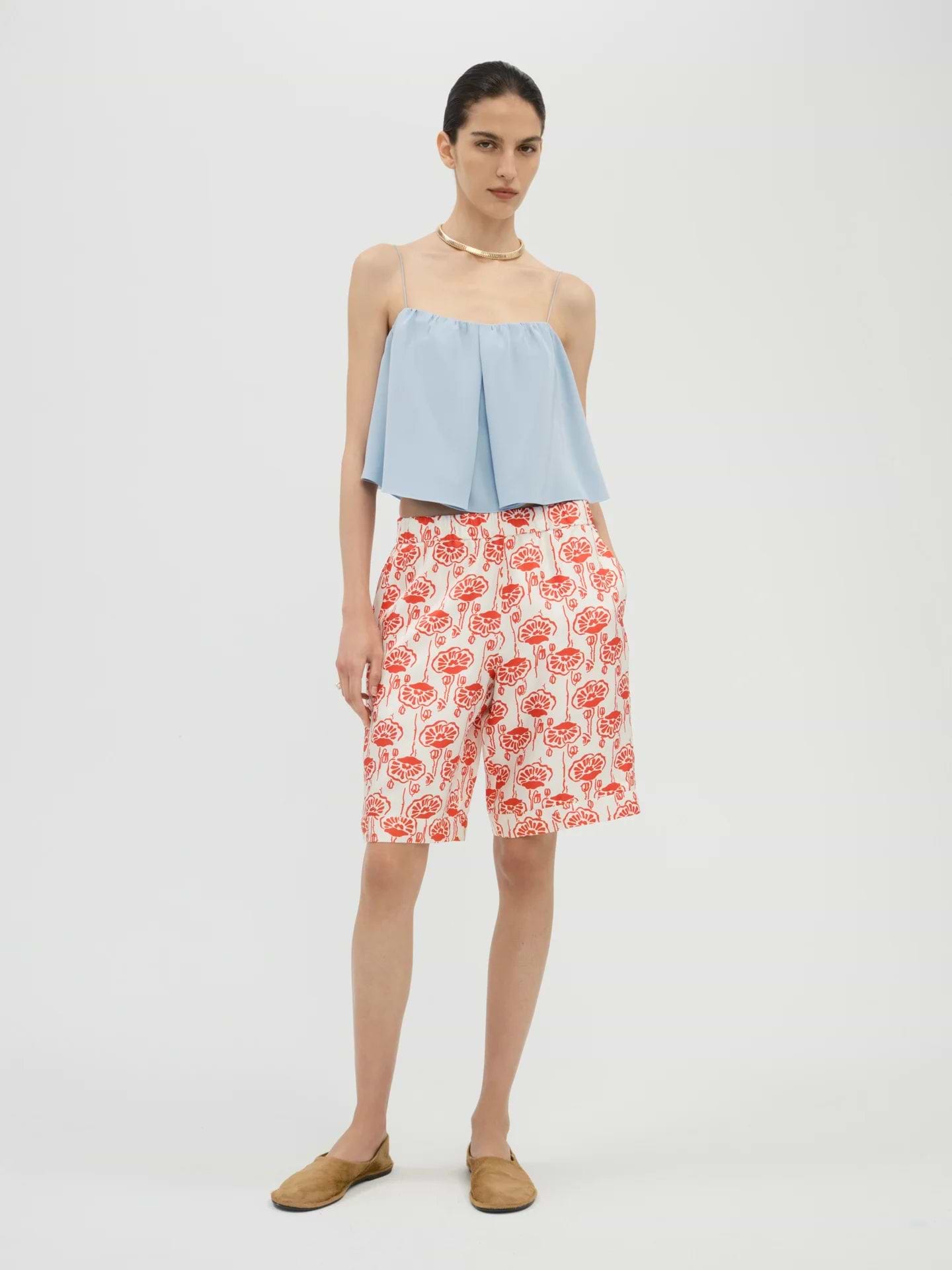 Leander Short in Silk - AFLALO