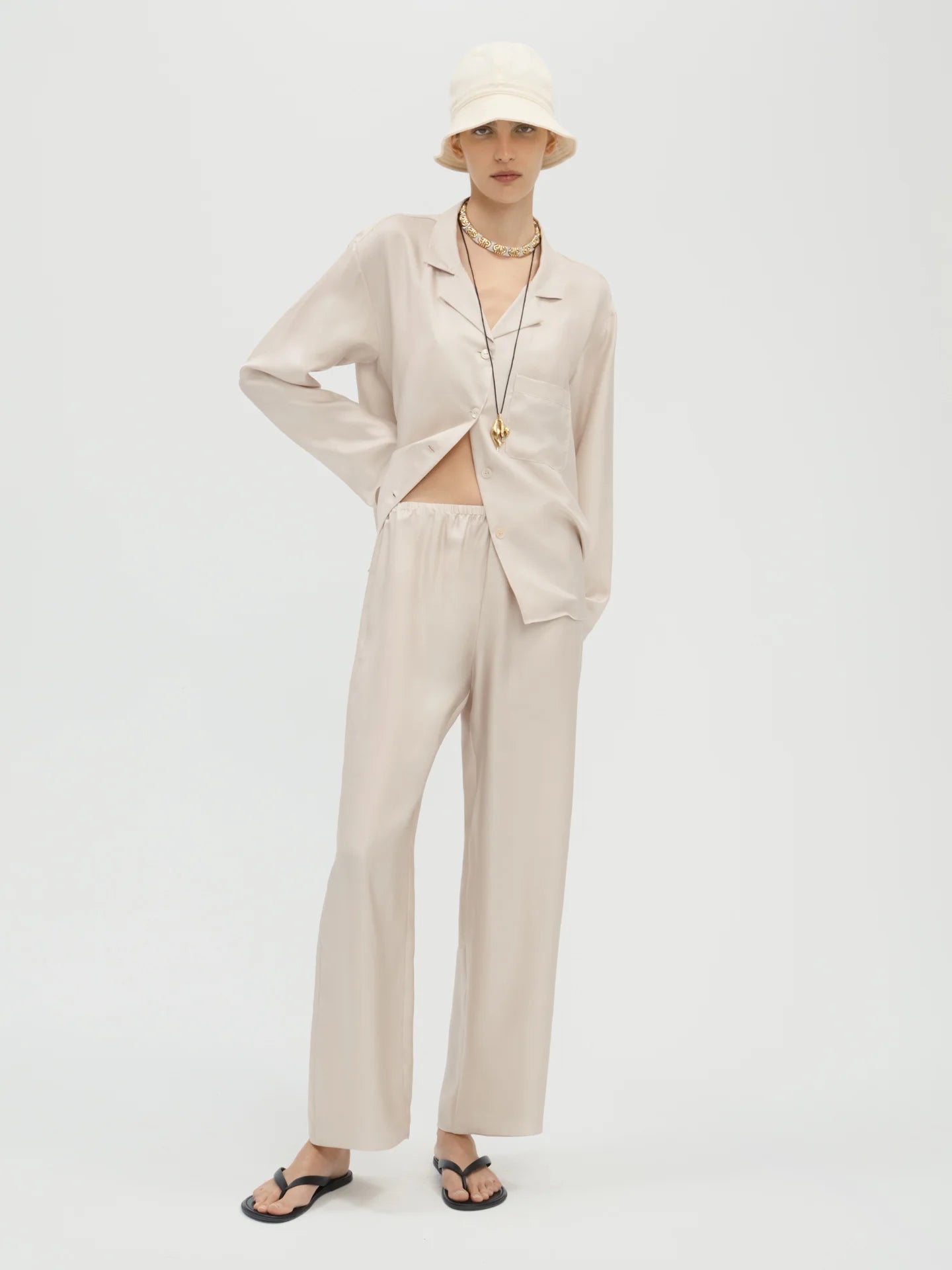 Lyra Shirt in Silk - AFLALO
