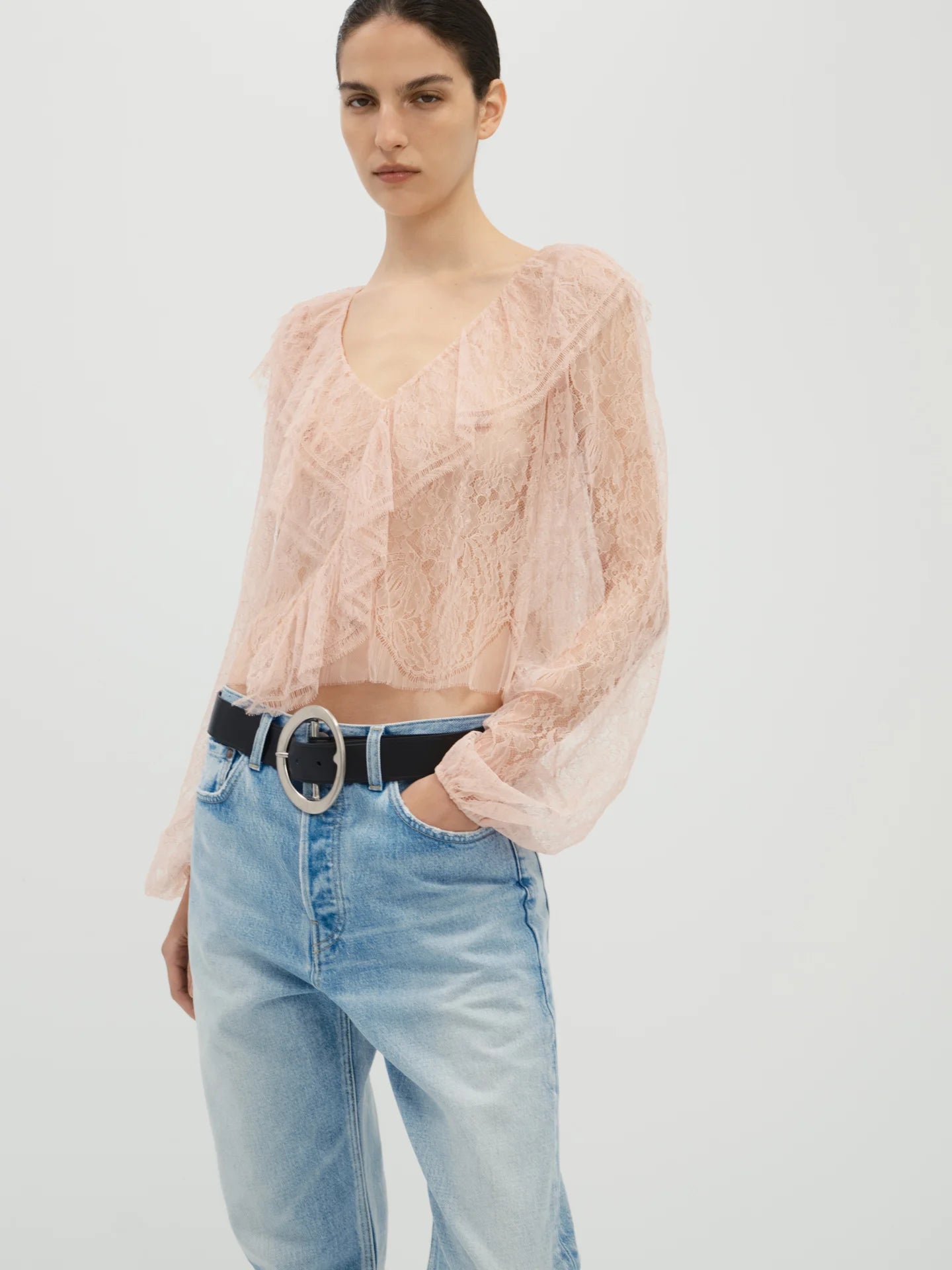 Fiorenza Top in Lace - AFLALO