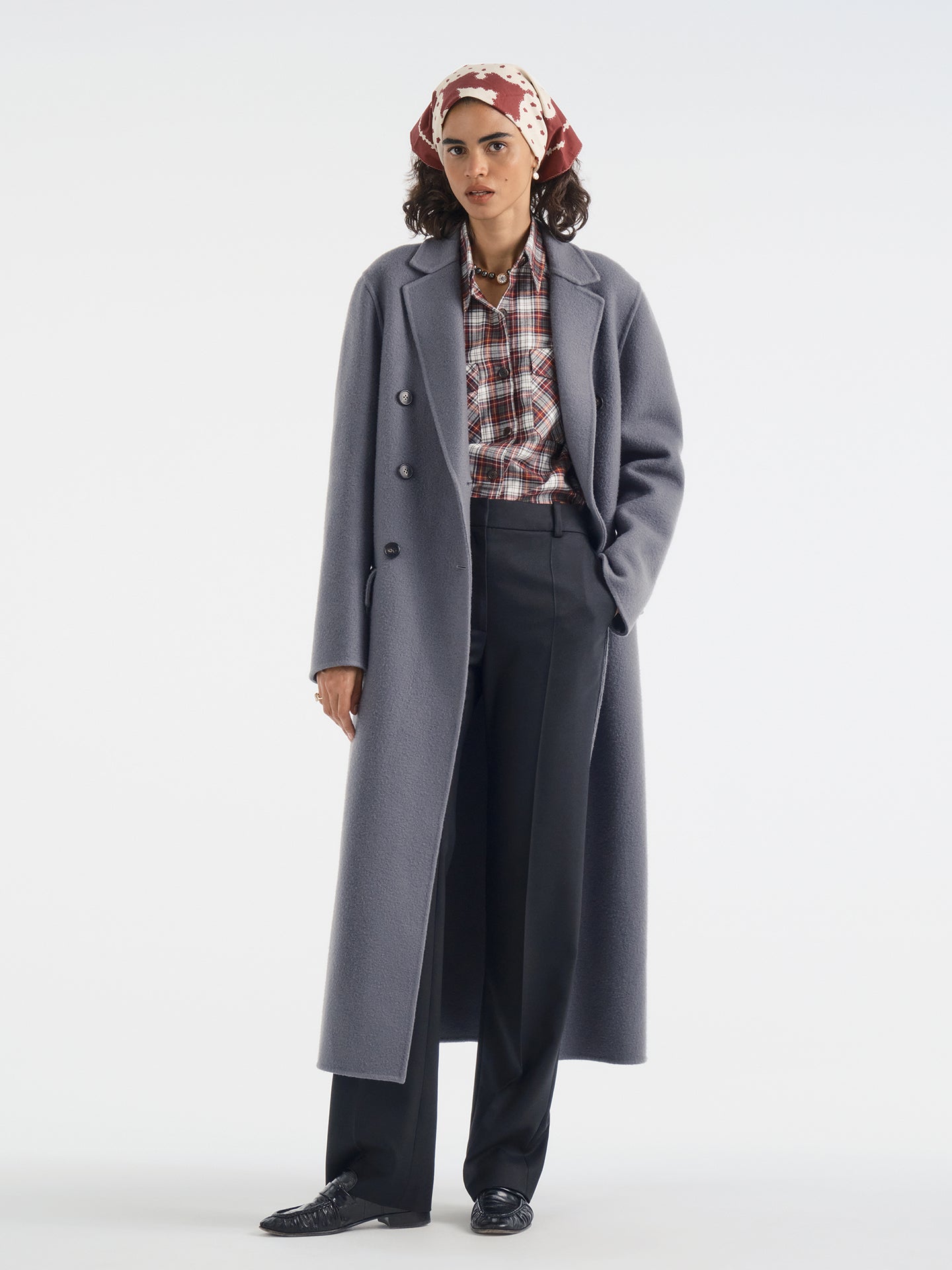 Valent Coat in Cashmere - AFLALO