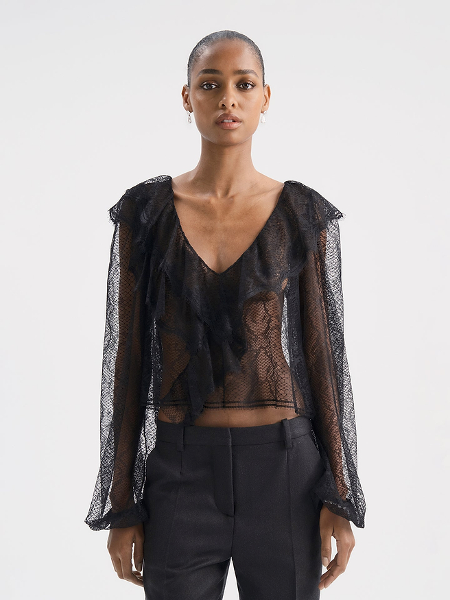 Fiorenza Top in Lace - AFLALO