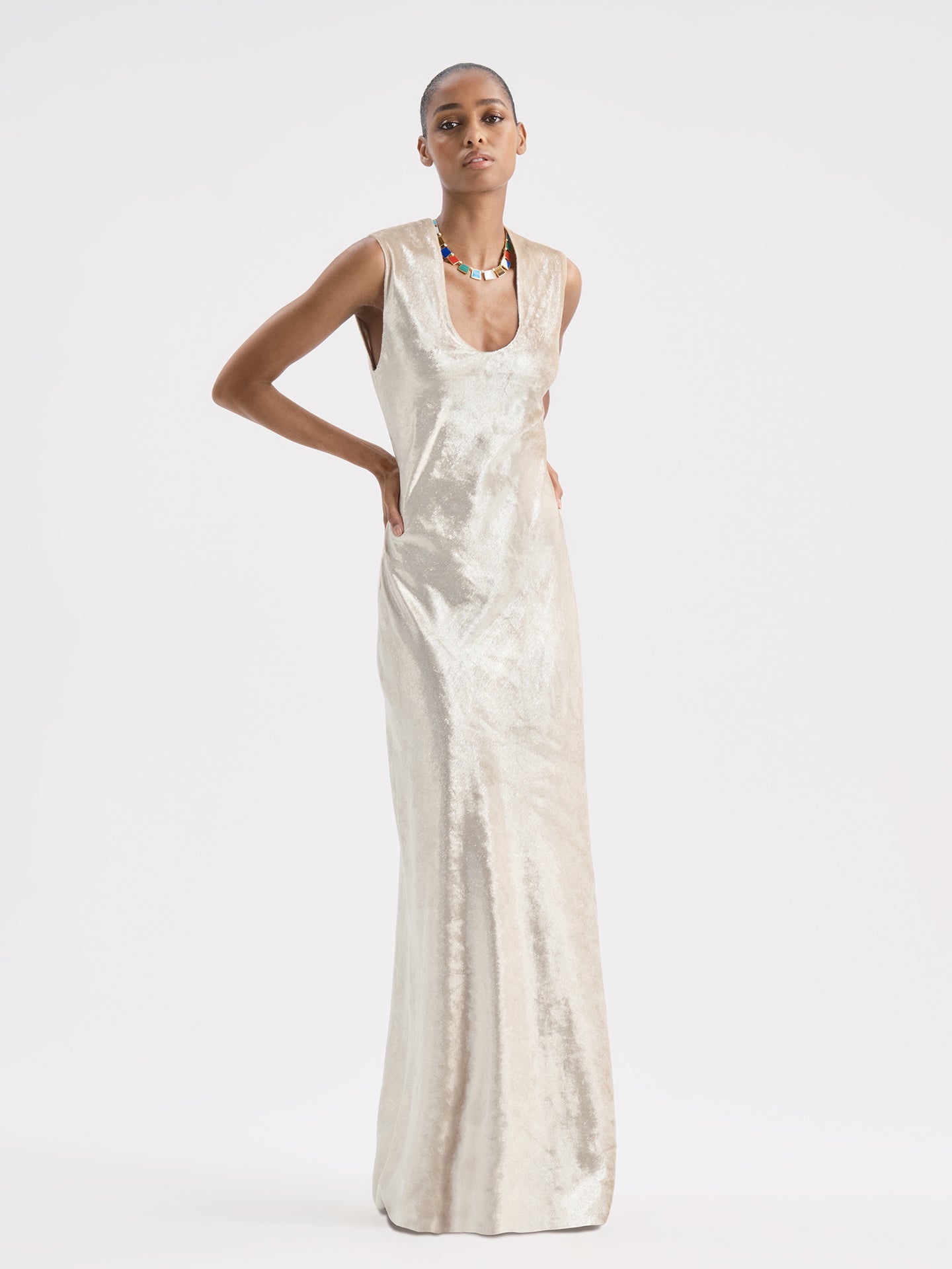Ismara Dress in Velvet - AFLALO