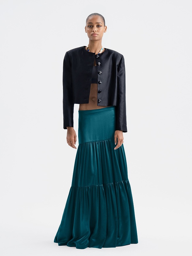 Isolde Skirt in Silk - AFLALO
