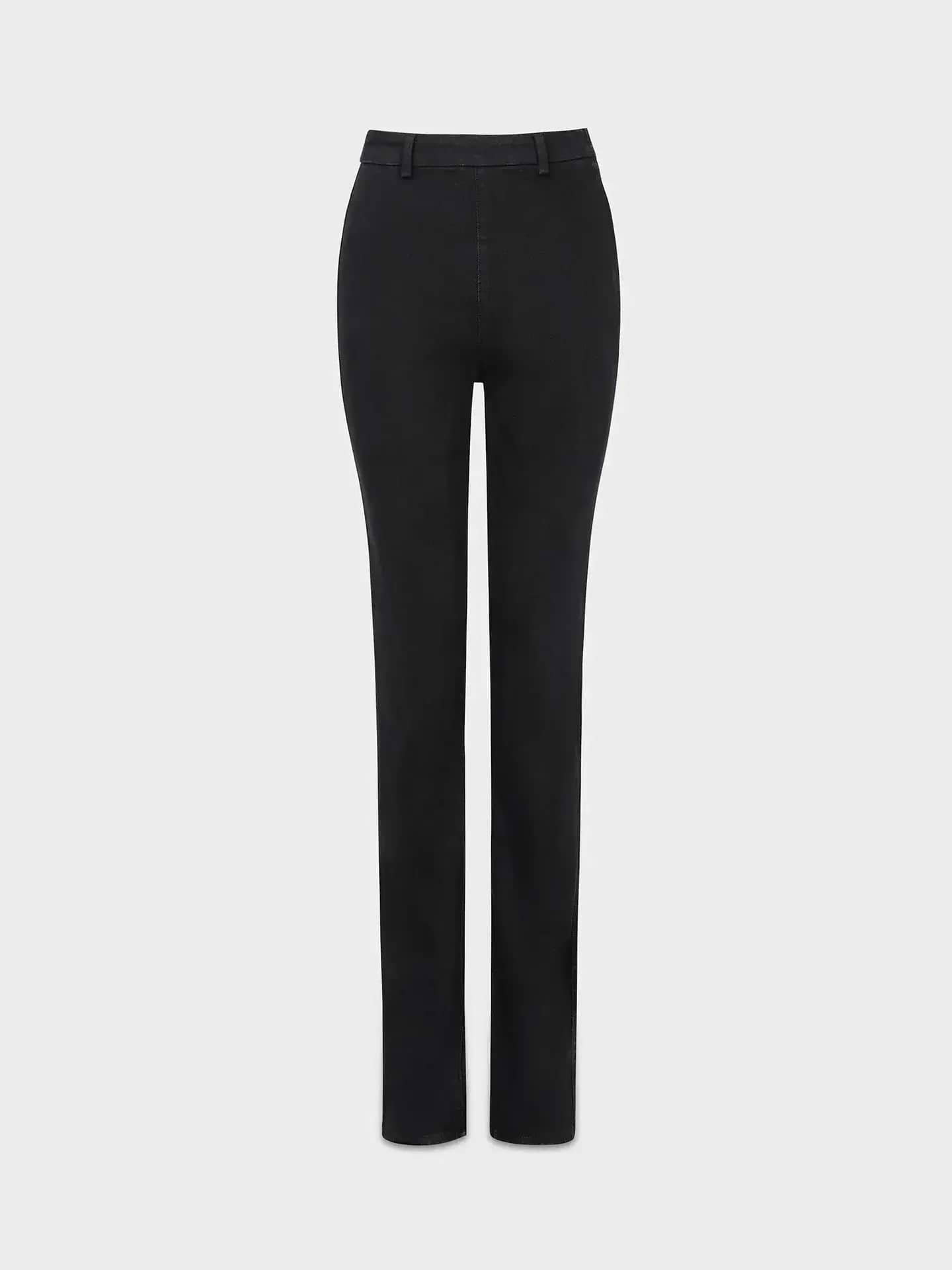 AFLALO Sagan Jean in Stretch Denim – Pure Onyx - Ghost Front