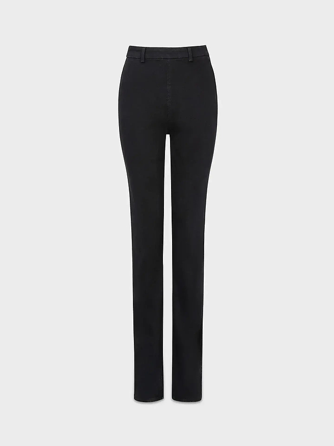 AFLALO Sagan Jean in Stretch Denim – Pure Onyx - Ghost Front