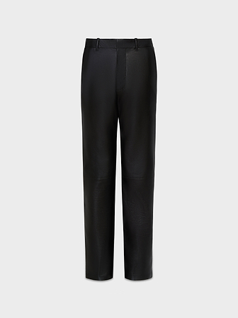 AFLALO Lazare Trouser in Leather – Black - Ghost Front