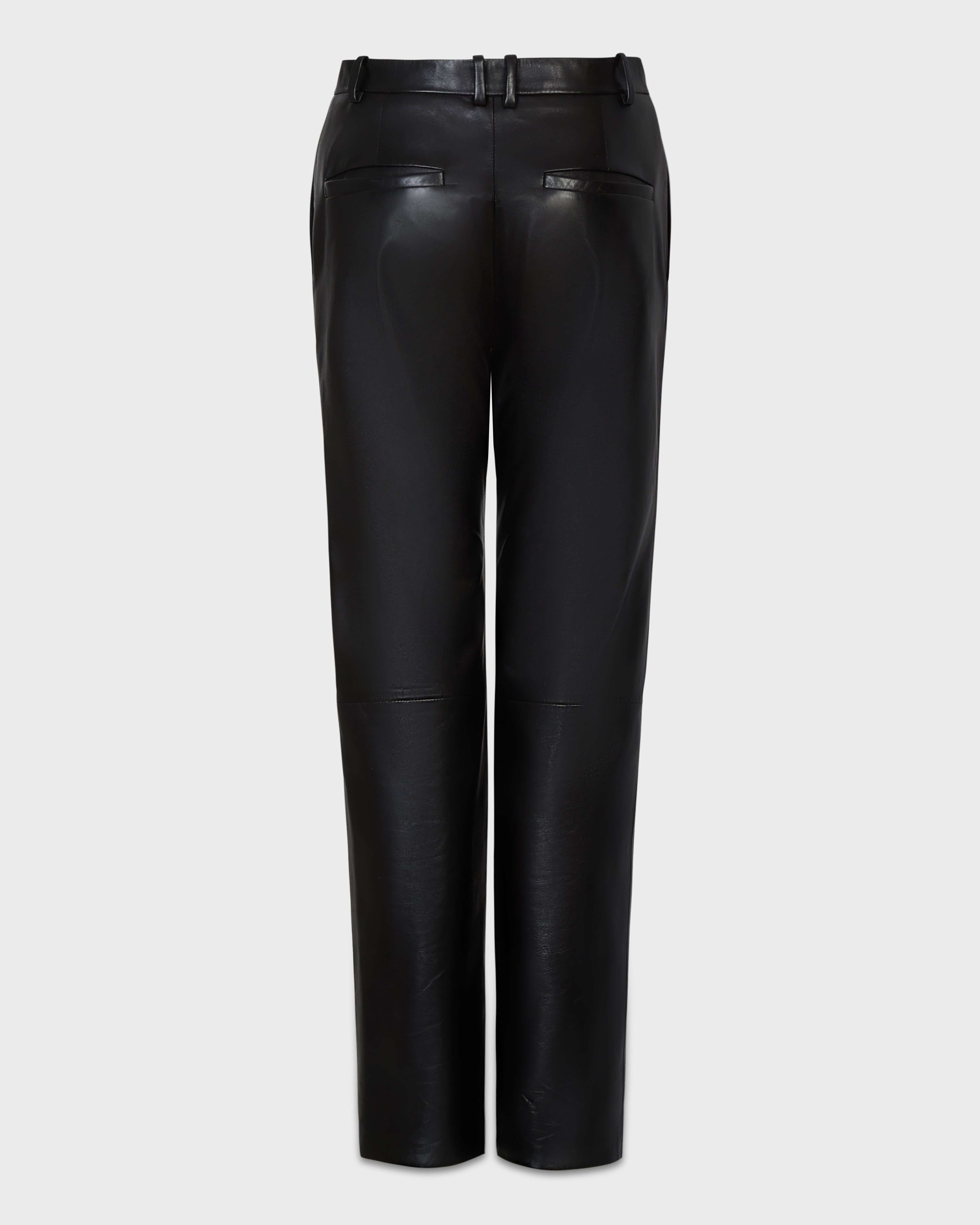 AFLALO Lazare Trouser in Leather – Black - Ghost Back
