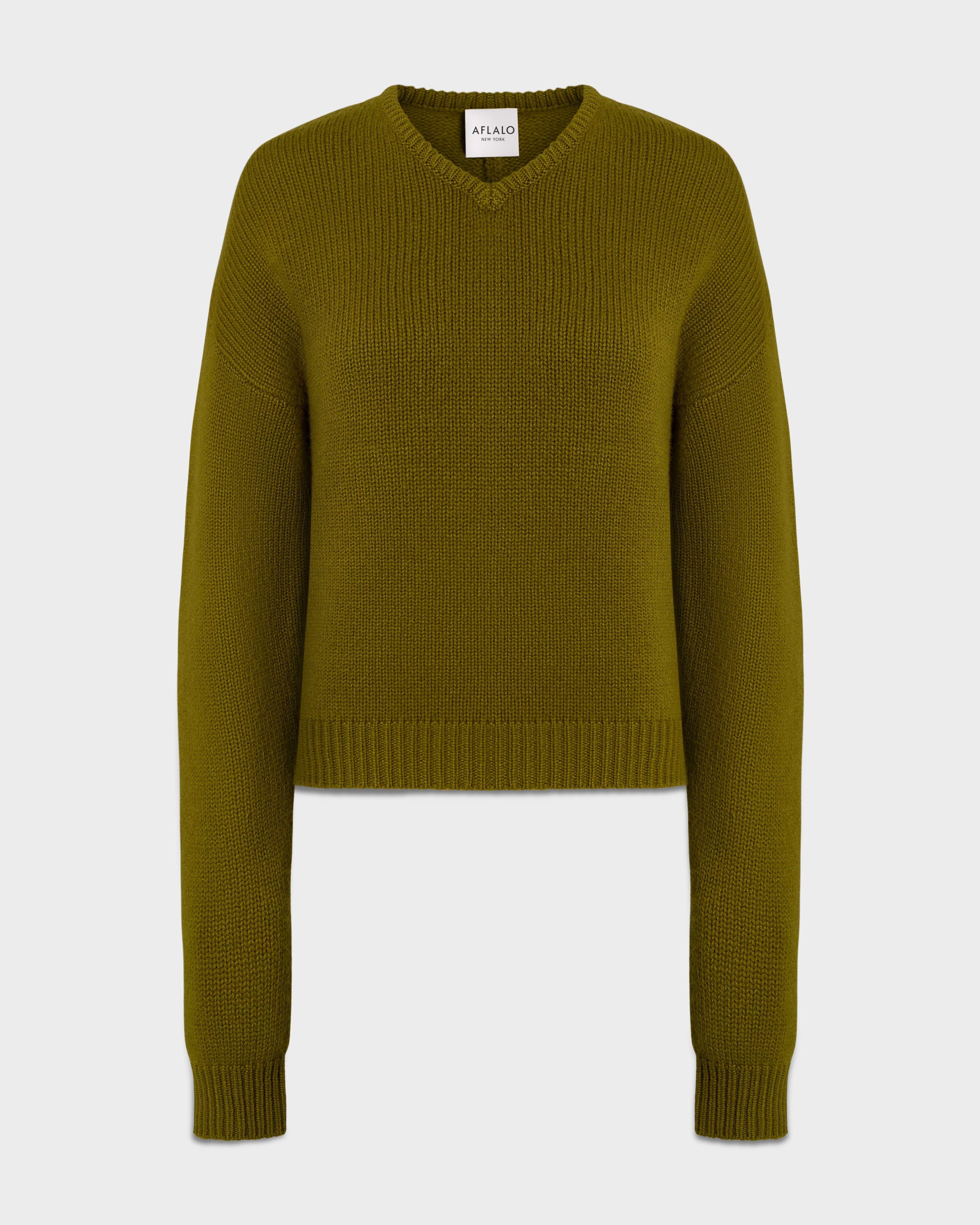 AFLALO Oraya Sweater in Cashmere – Verdune - Ghost Front