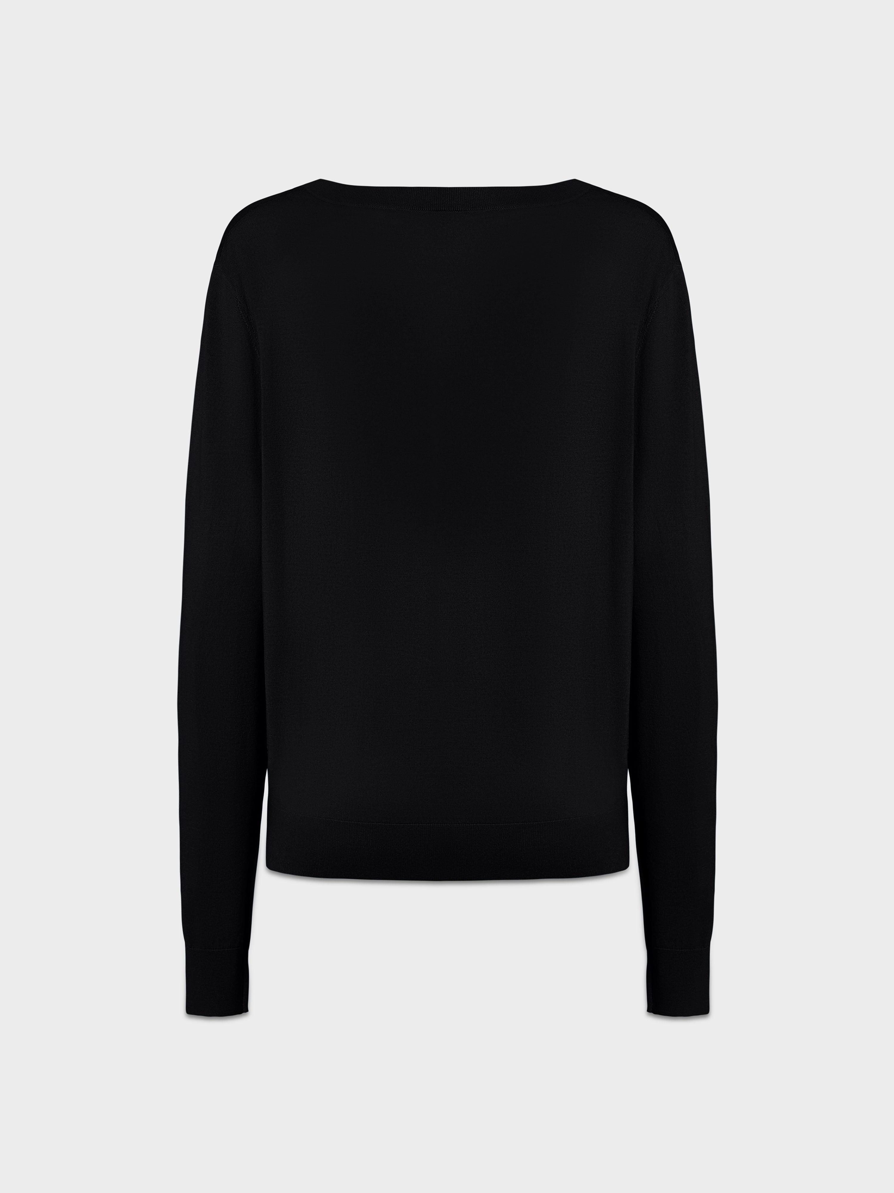 AFLALO Marana Sweater in Wool – Black - Ghost Back