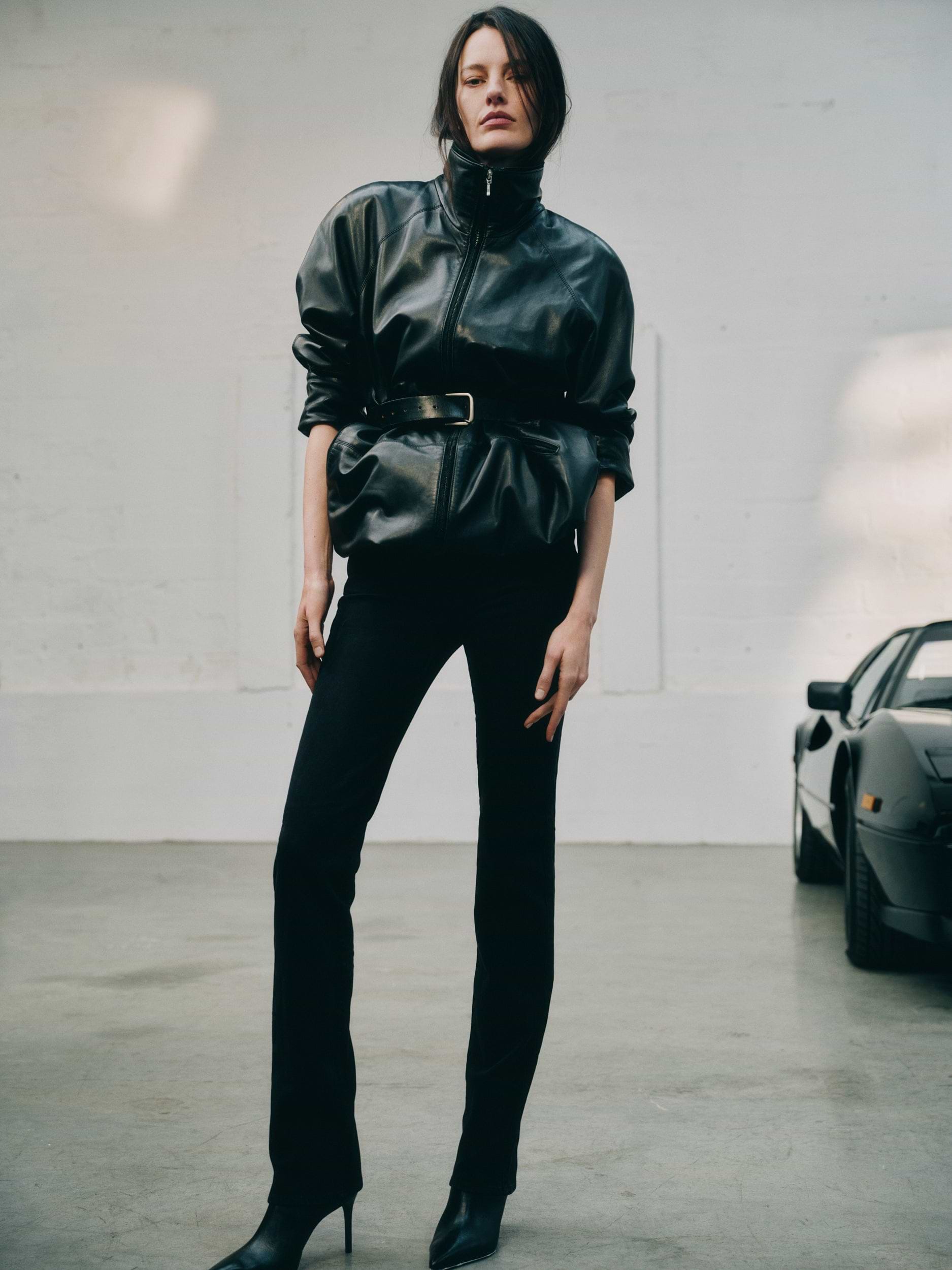 AFLALO Sagan Jean in Stretch Denim – Pure Onyx - Campaign Front