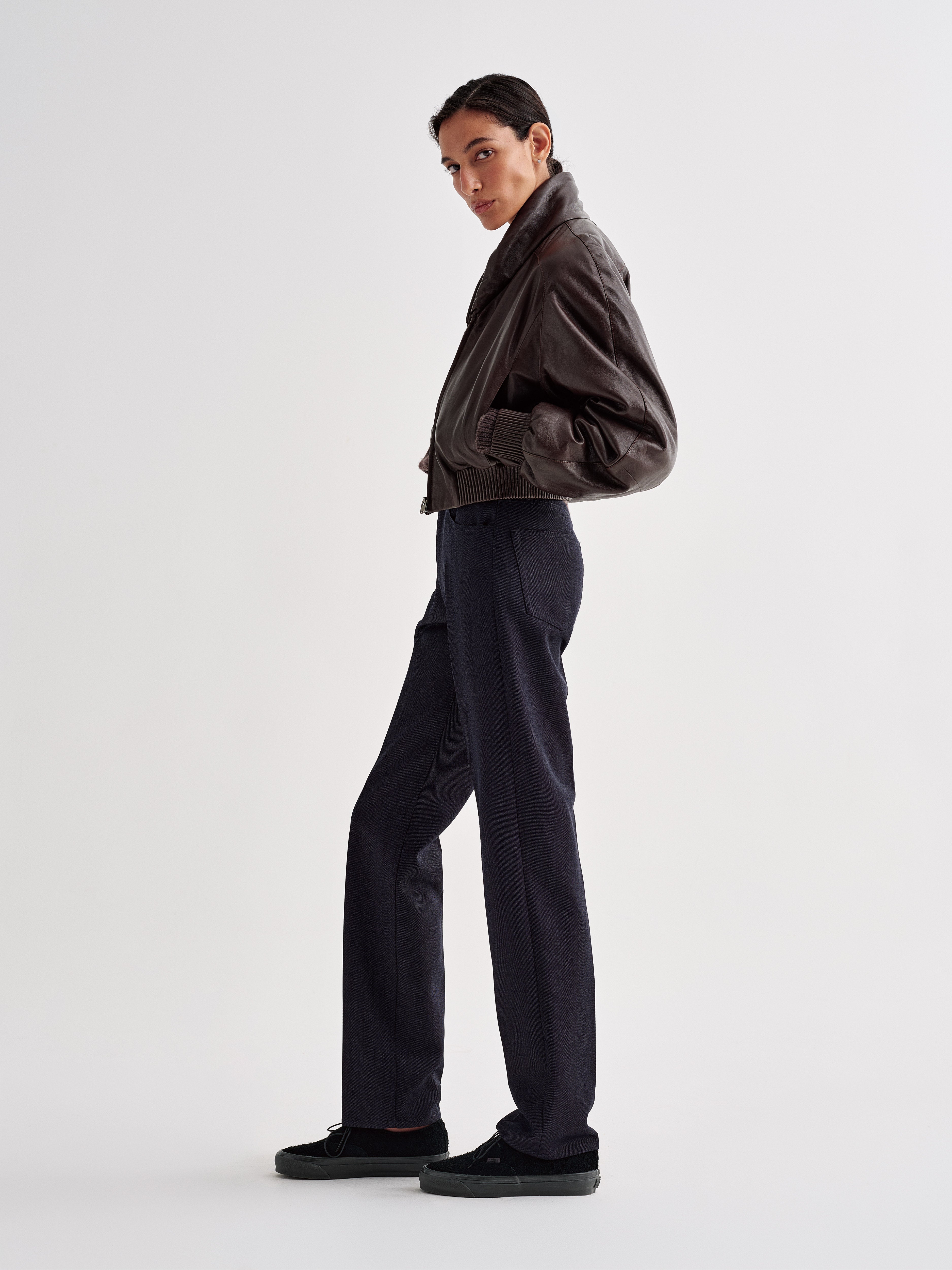 Reese Pant in Wool Viscose