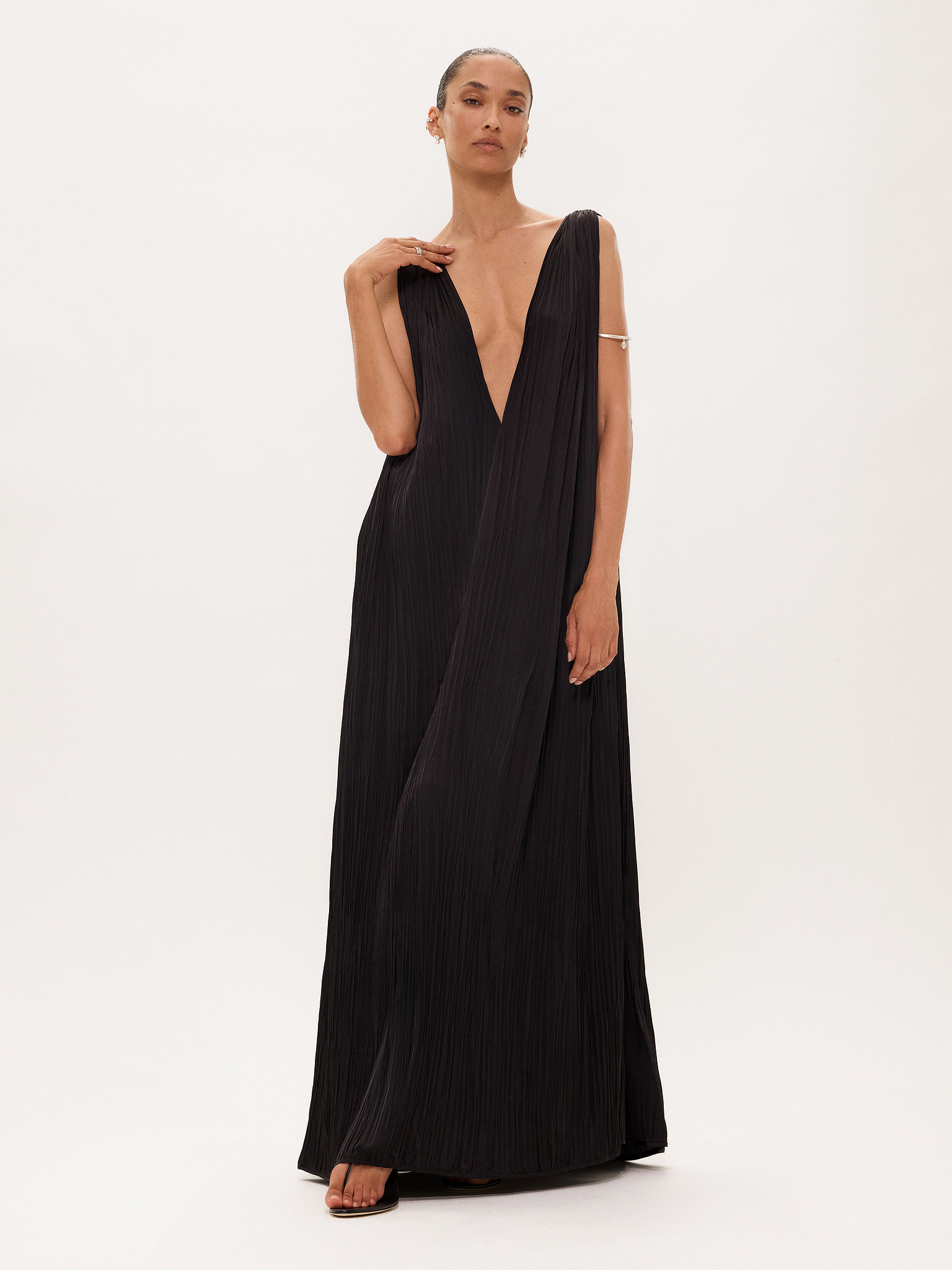 Celestia Dress in Plissé