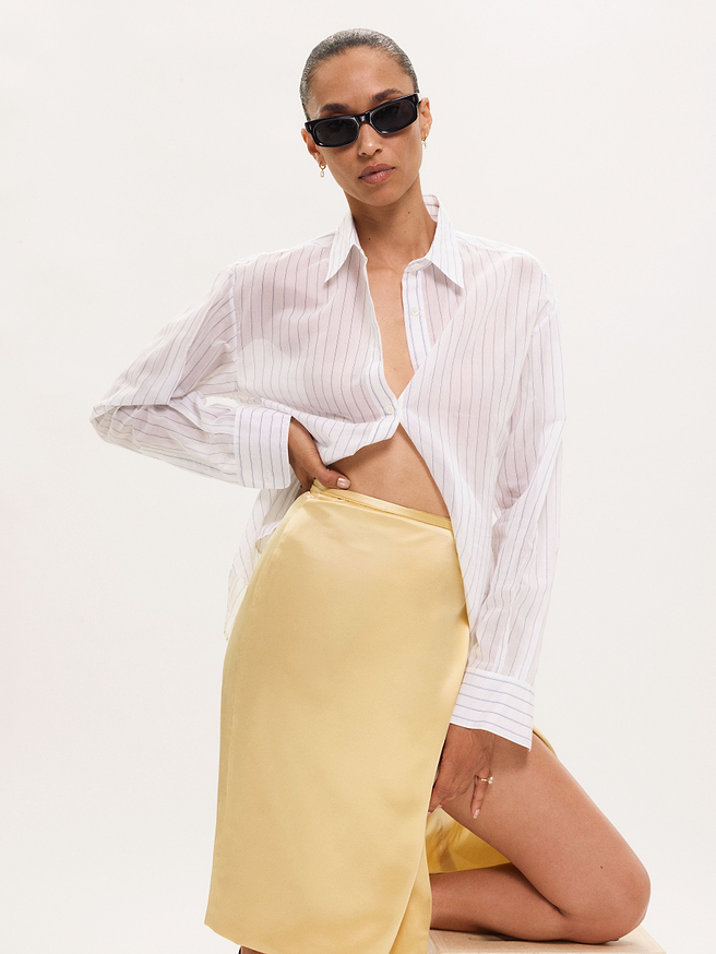 Brein Shirt in Silk Cotton