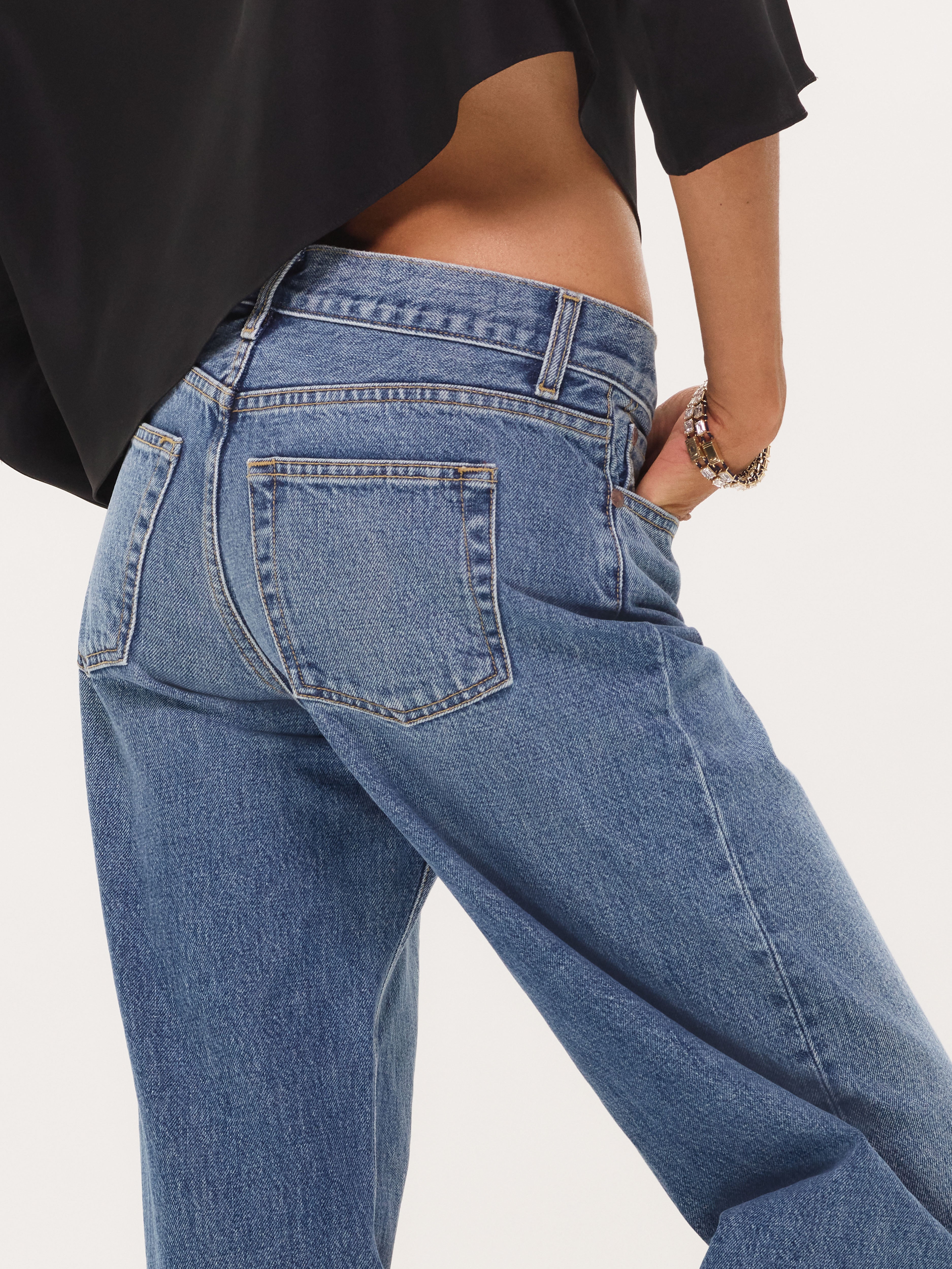 Rhys Jean in Rigid Denim