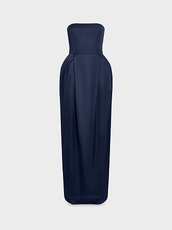 Alune Dress in Wool Silk - AFLALO