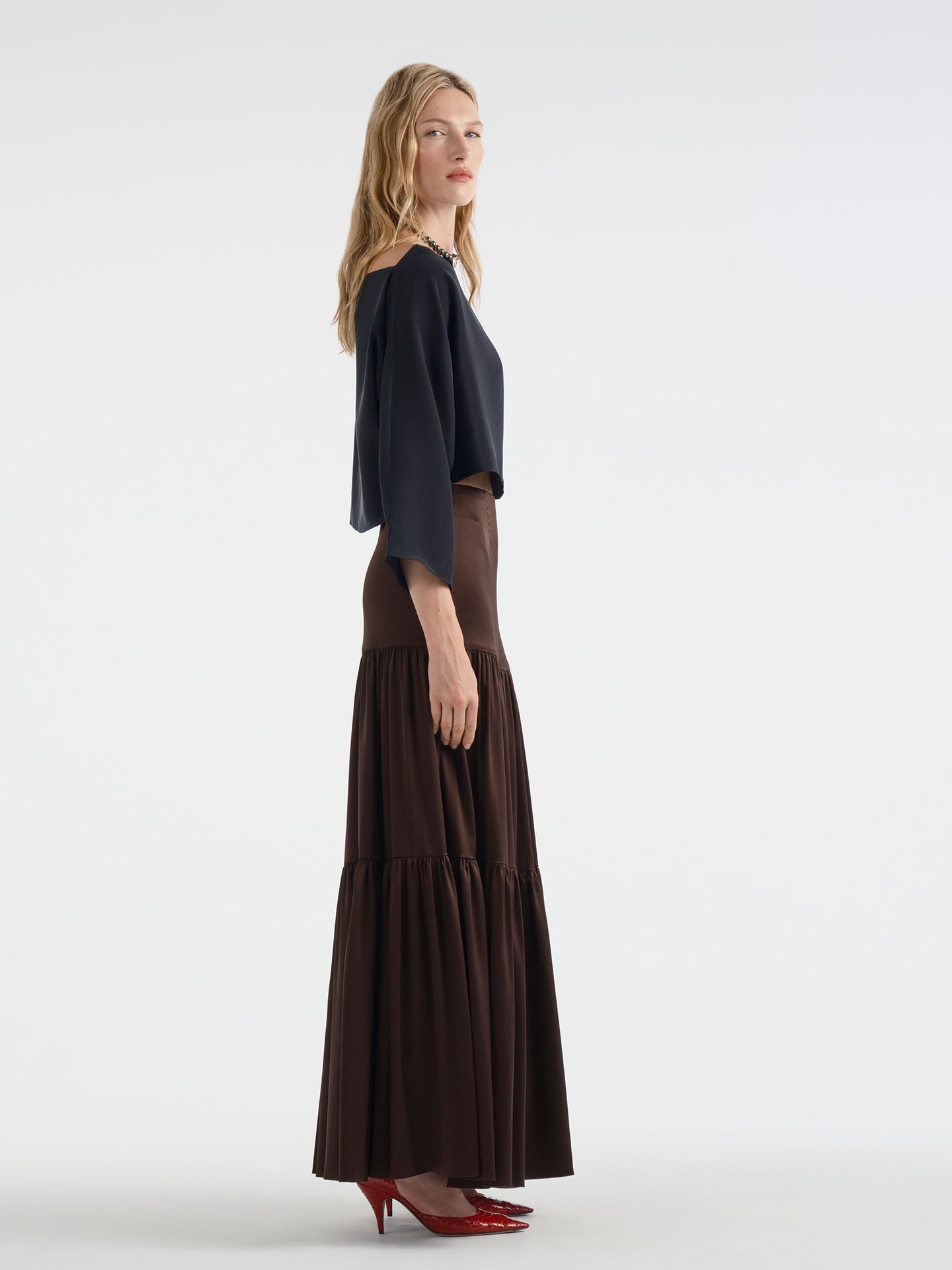 Isolde Skirt in Silk - AFLALO