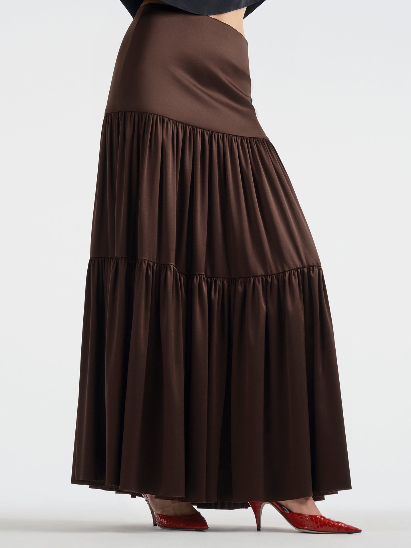 Isolde Skirt in Silk - AFLALO