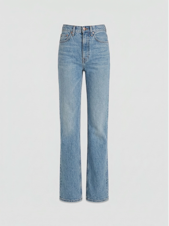 AFLALO Brontë Jean – Country Mesa Rigid Denim - Ghost Front