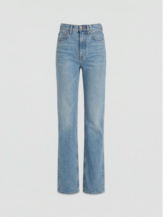 AFLALO Brontë Jean – Country Mesa Rigid Denim - Ghost Front