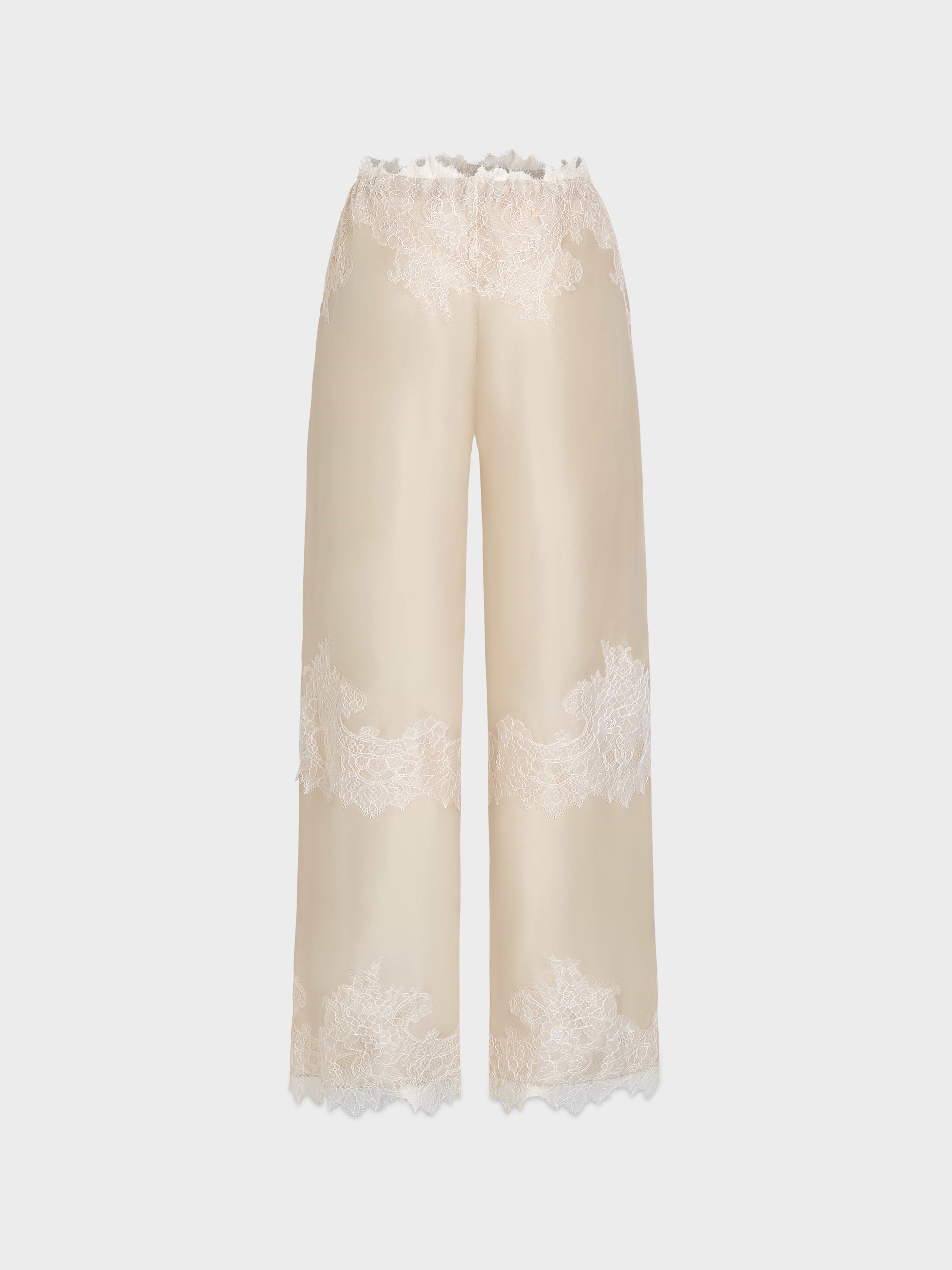 AFLALO Corin Pant in Silk – Oak - Ghost Front