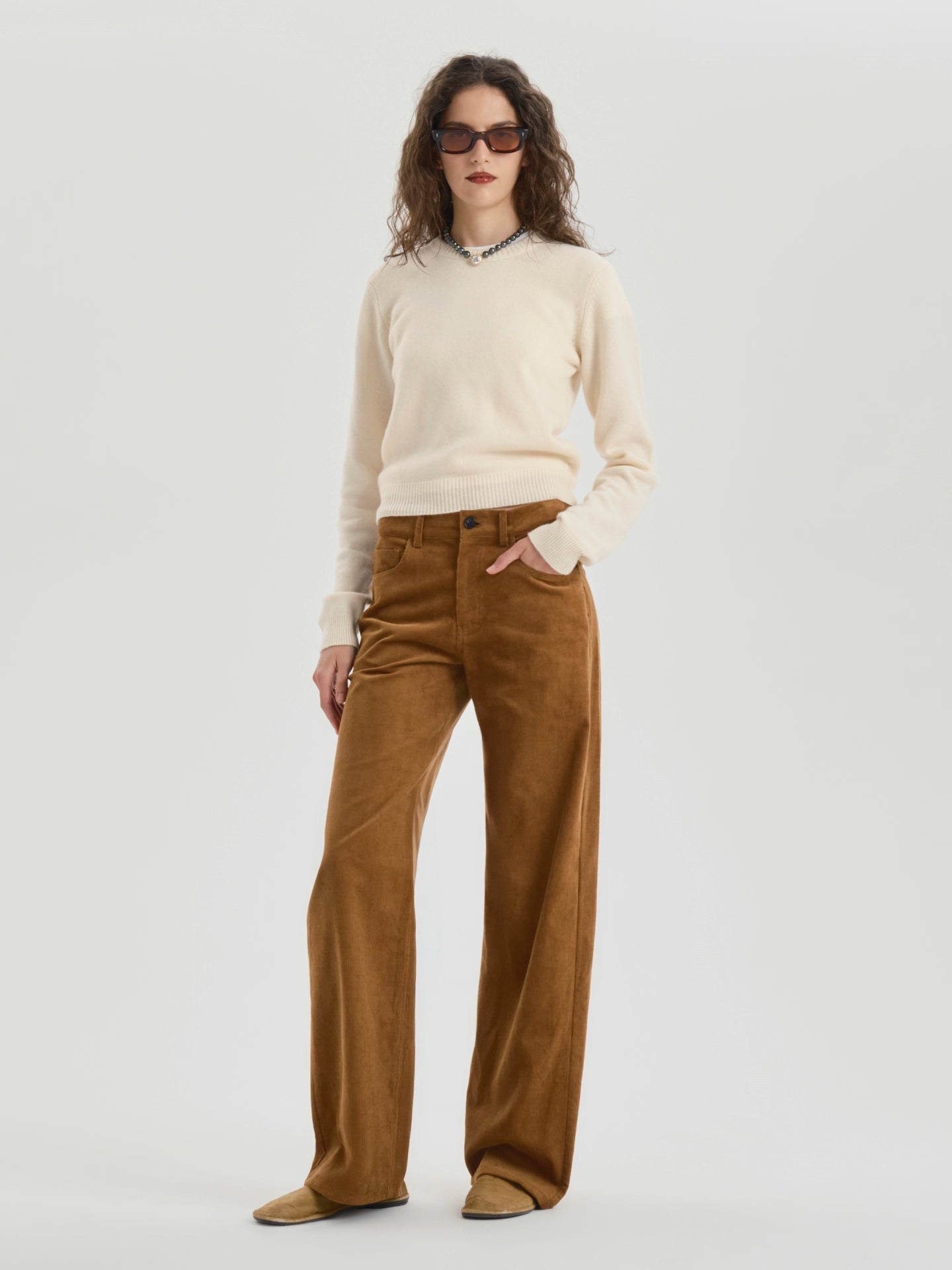 Velin Sweater in Cashmere - AFLALO