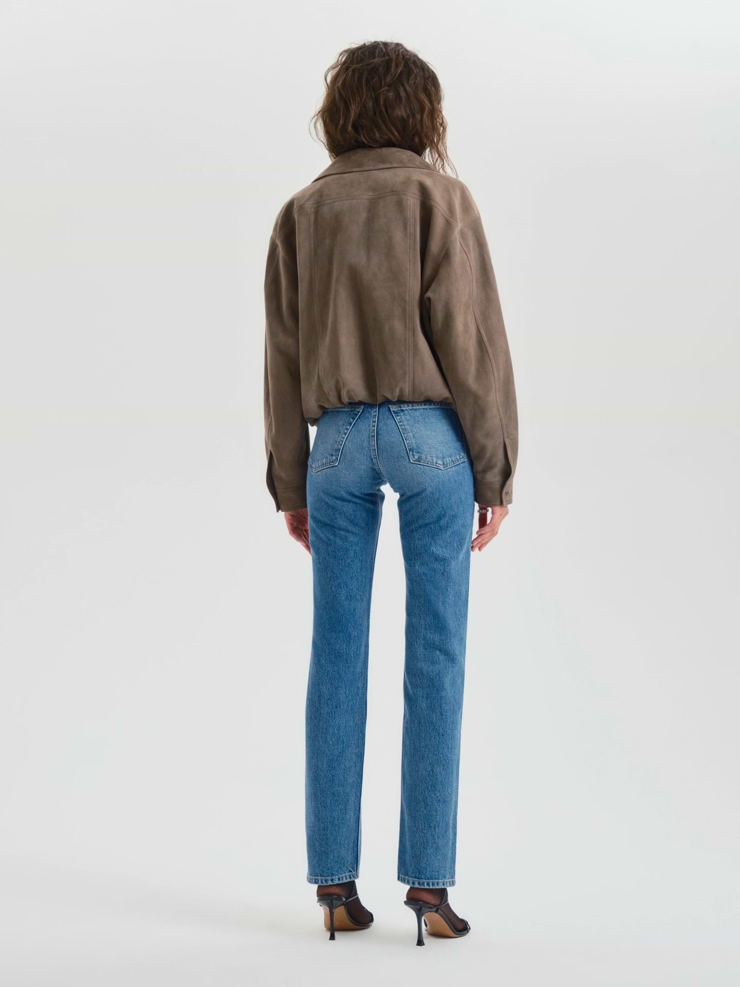 AFLALO Orwell Jean – Blue Hour Rigid Denim - Model Back