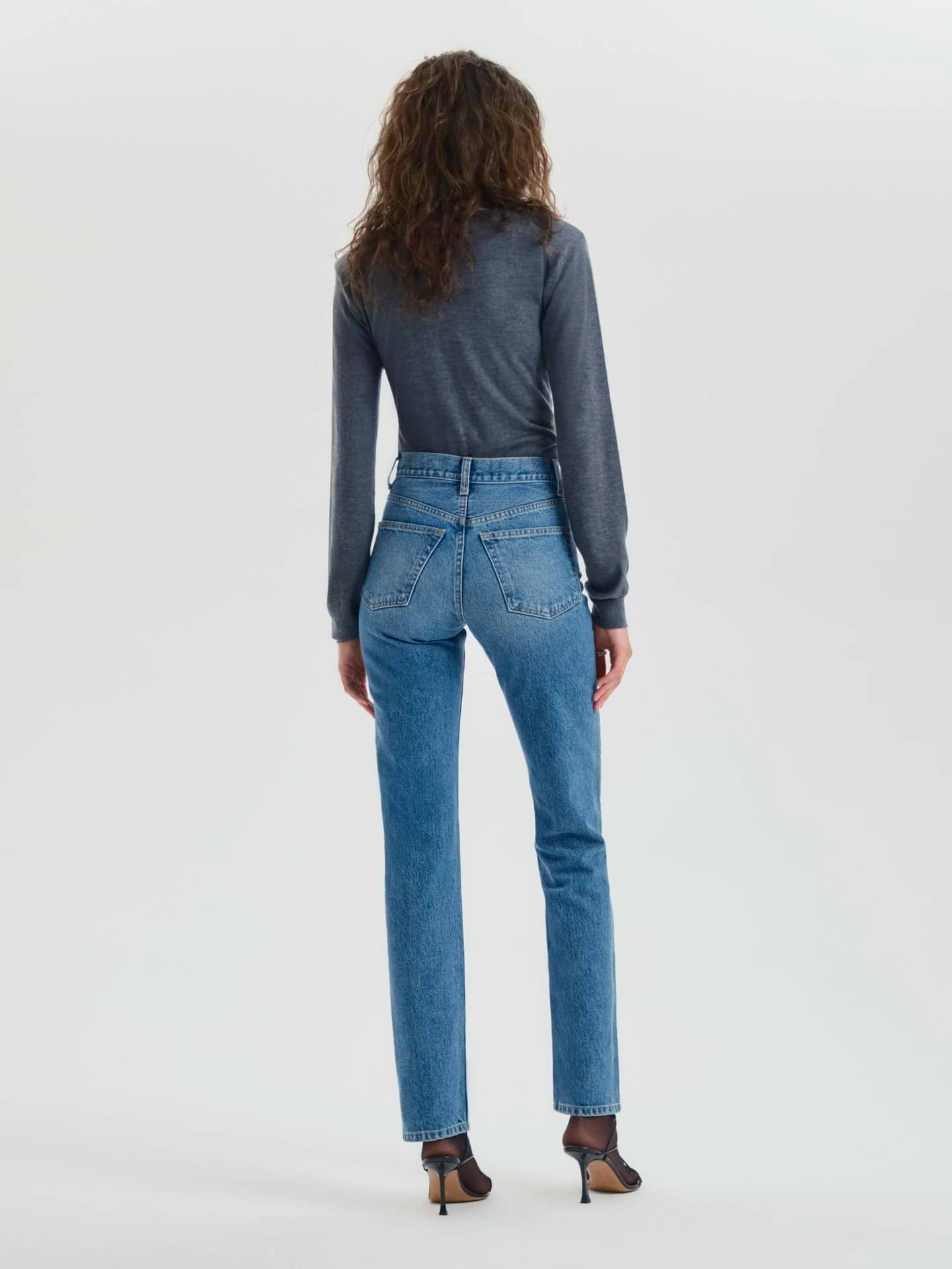 AFLALO Orwell Jean – Blue Hour Rigid Denim - Model Back