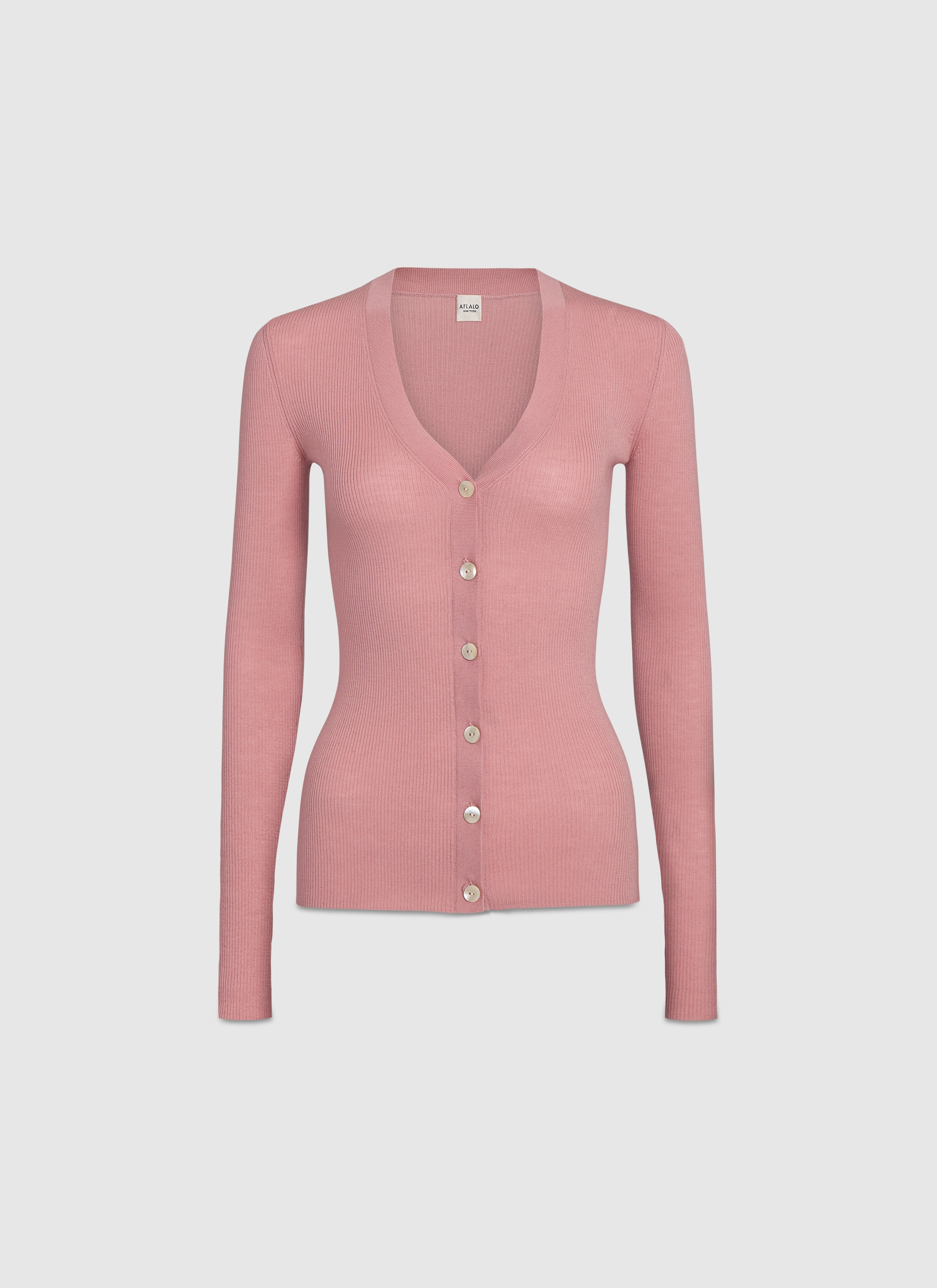 Fialla Cardigan in Wool - AFLALO