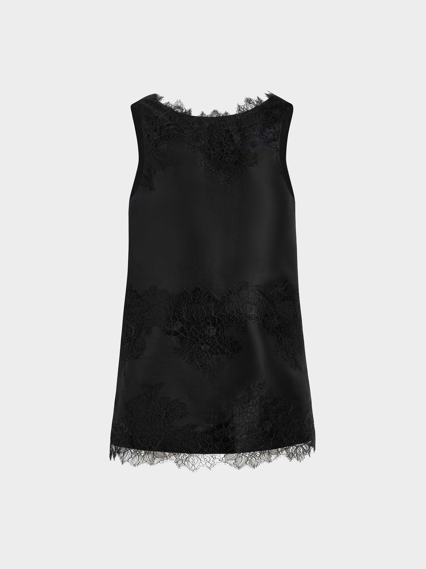 AFLALO Keaton Dress in Silk – Black - Ghost Front
