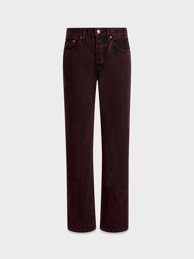 AFLALO Kundera Jean – Acid Plum Rigid Denim - Ghost Front