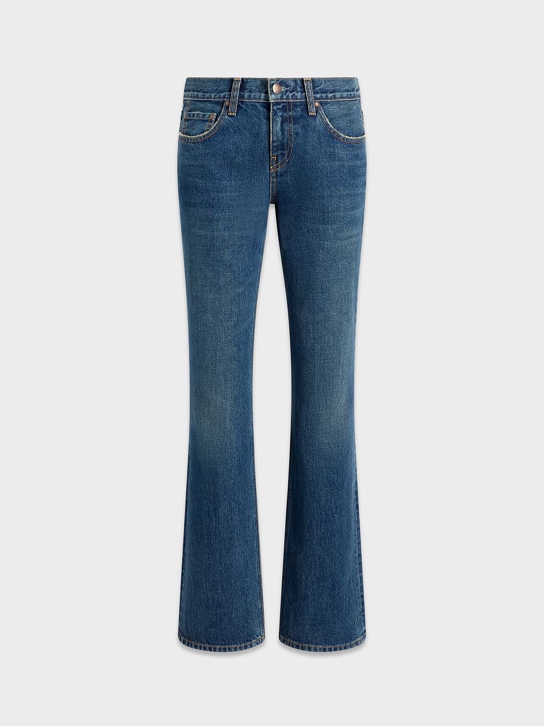 AFLALO Leary Jean – Subdued Indigo Rigid Denim - Ghost Front