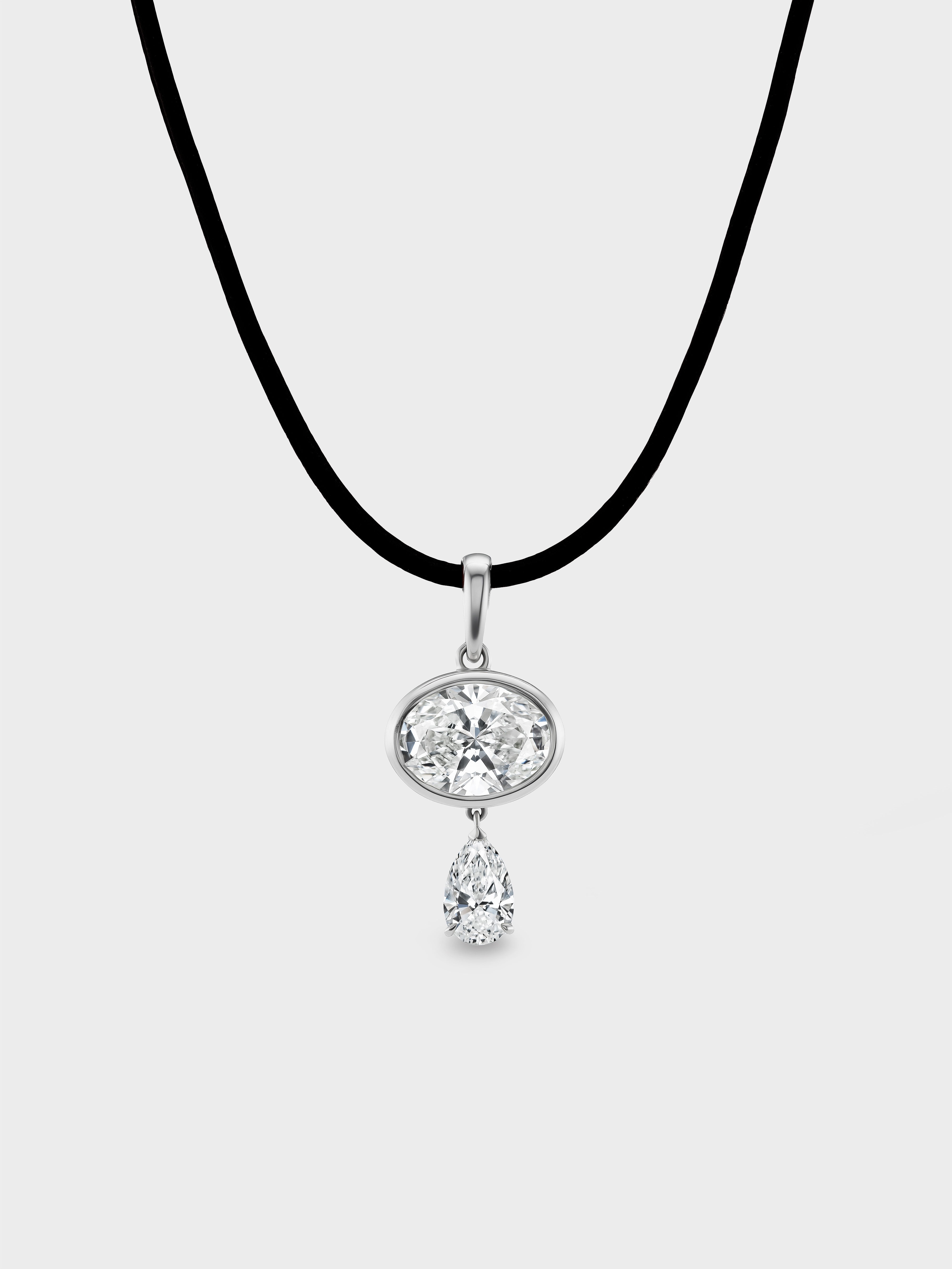 Lone Diamond Pendant Necklace