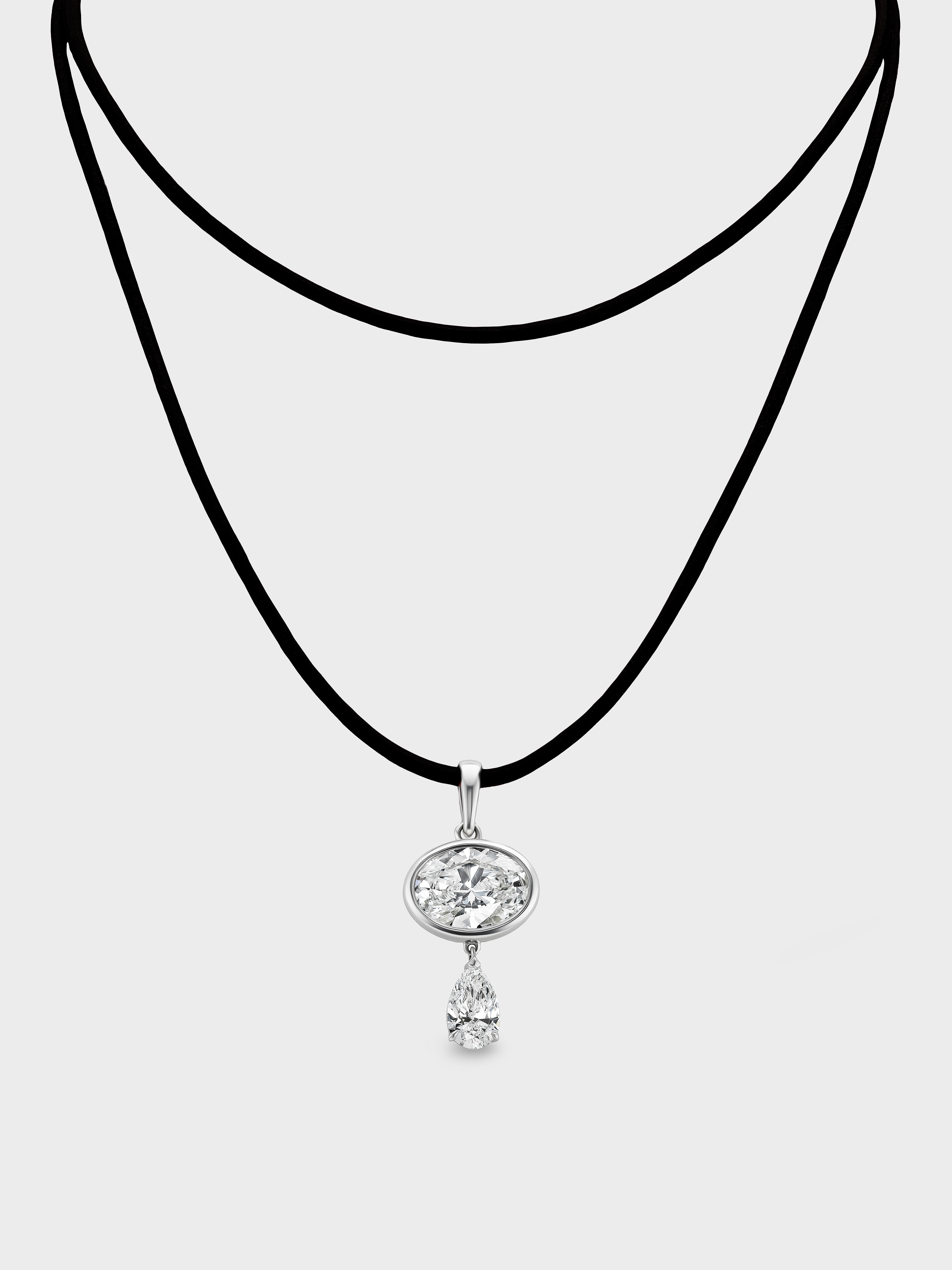 Lone Diamond Pendant Necklace