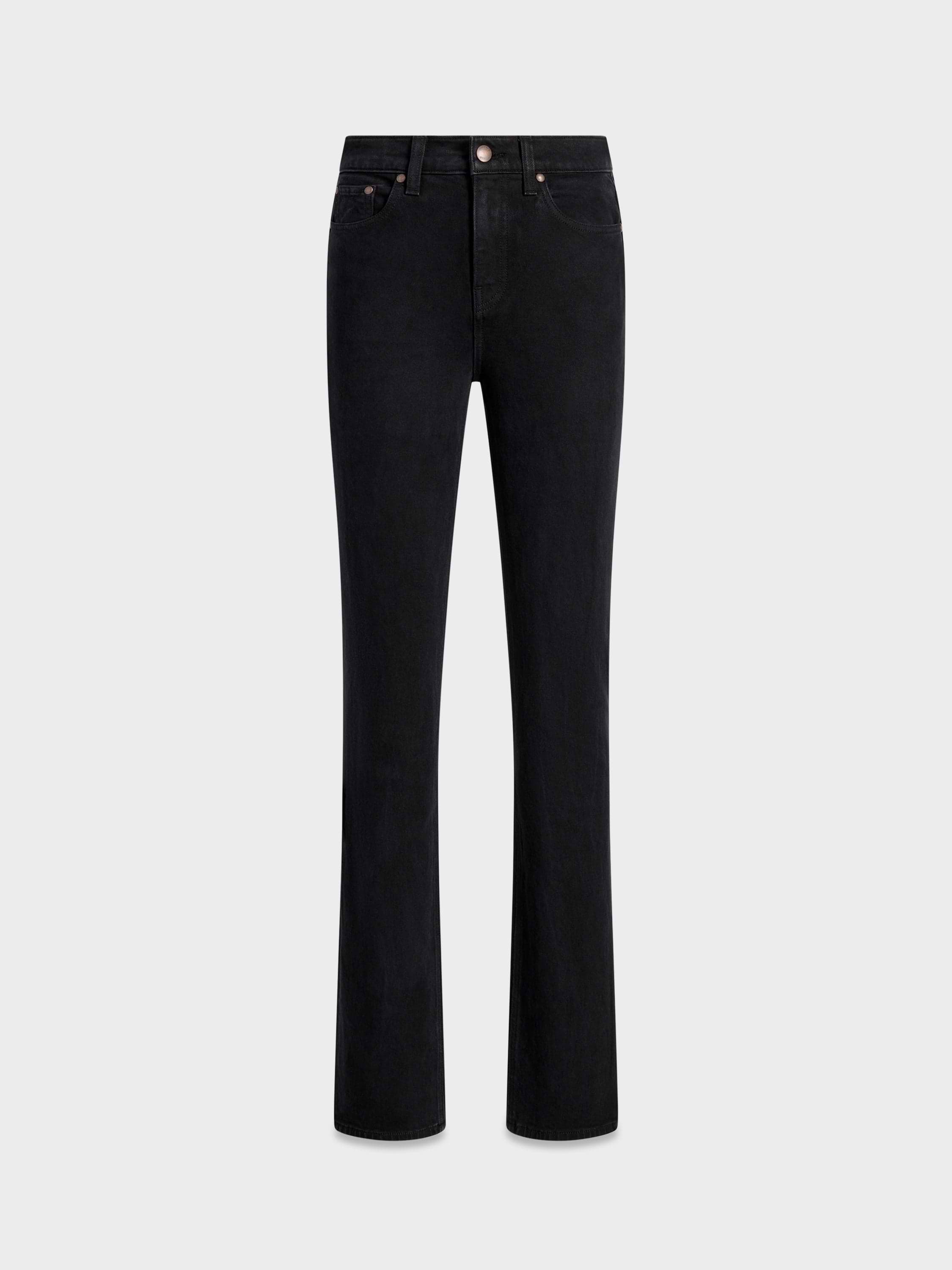 AFLALO Miller Jean – Pure Onyx Stretch Denim - Ghost Front