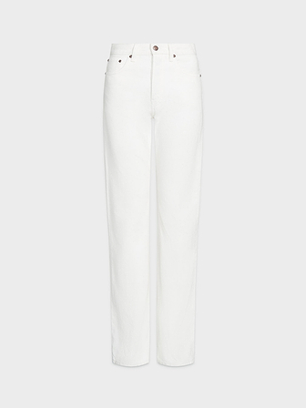 AFLALO Orwell Jean in Rigid Denim – Marshmallow White - Ghost Front