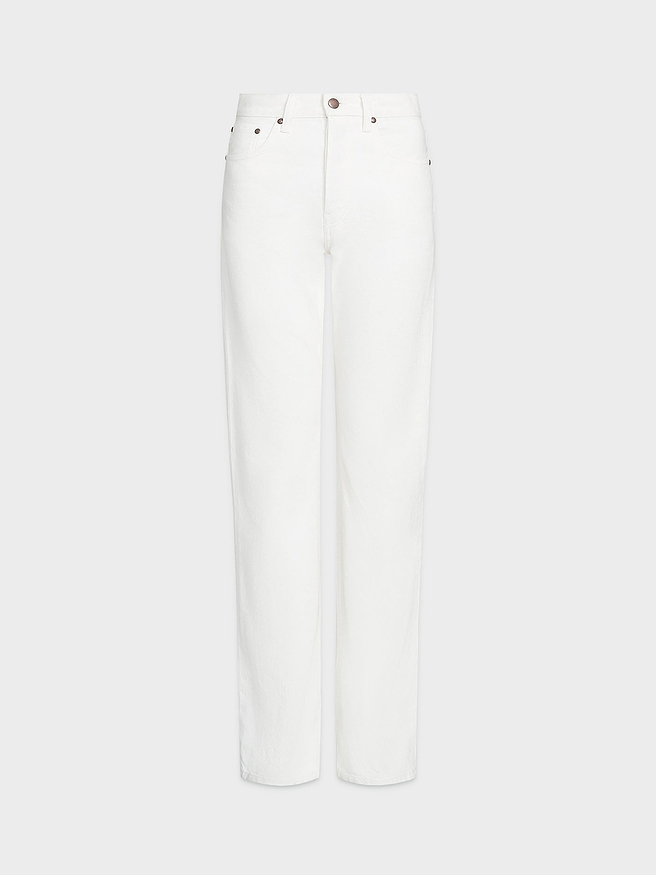 AFLALO Orwell Jean in Rigid Denim – Marshmallow White - Ghost Front