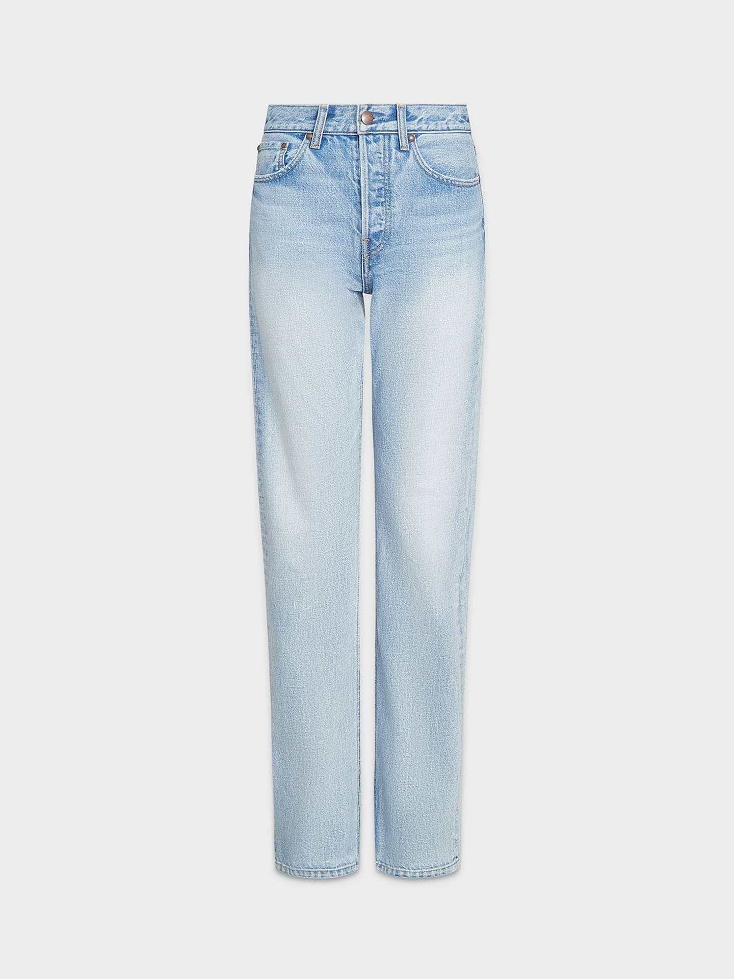 AFLALO Orwell Jean in Rigid Denim – Salt Air - Ghost Front