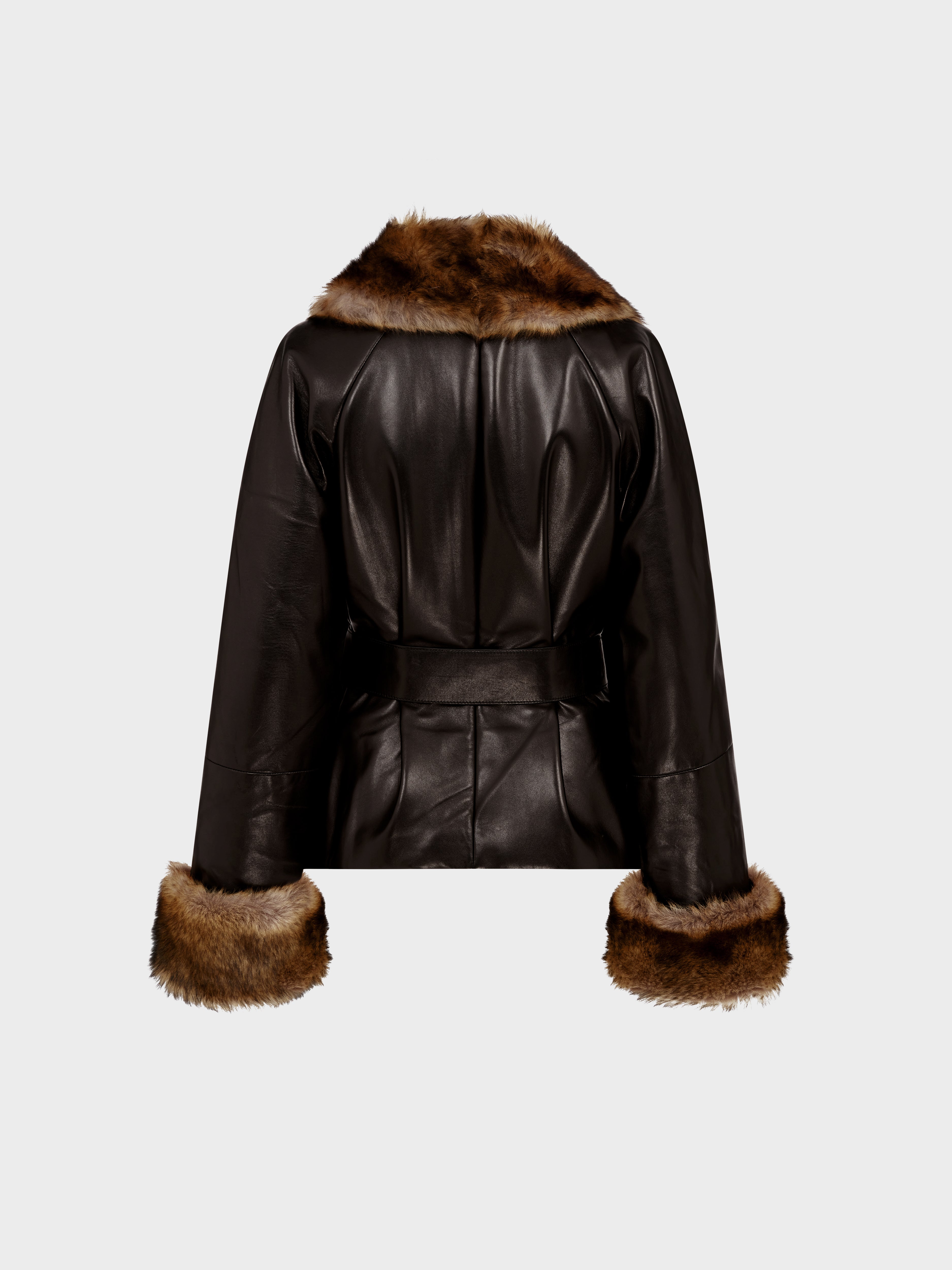 Pero Coat in Leather
