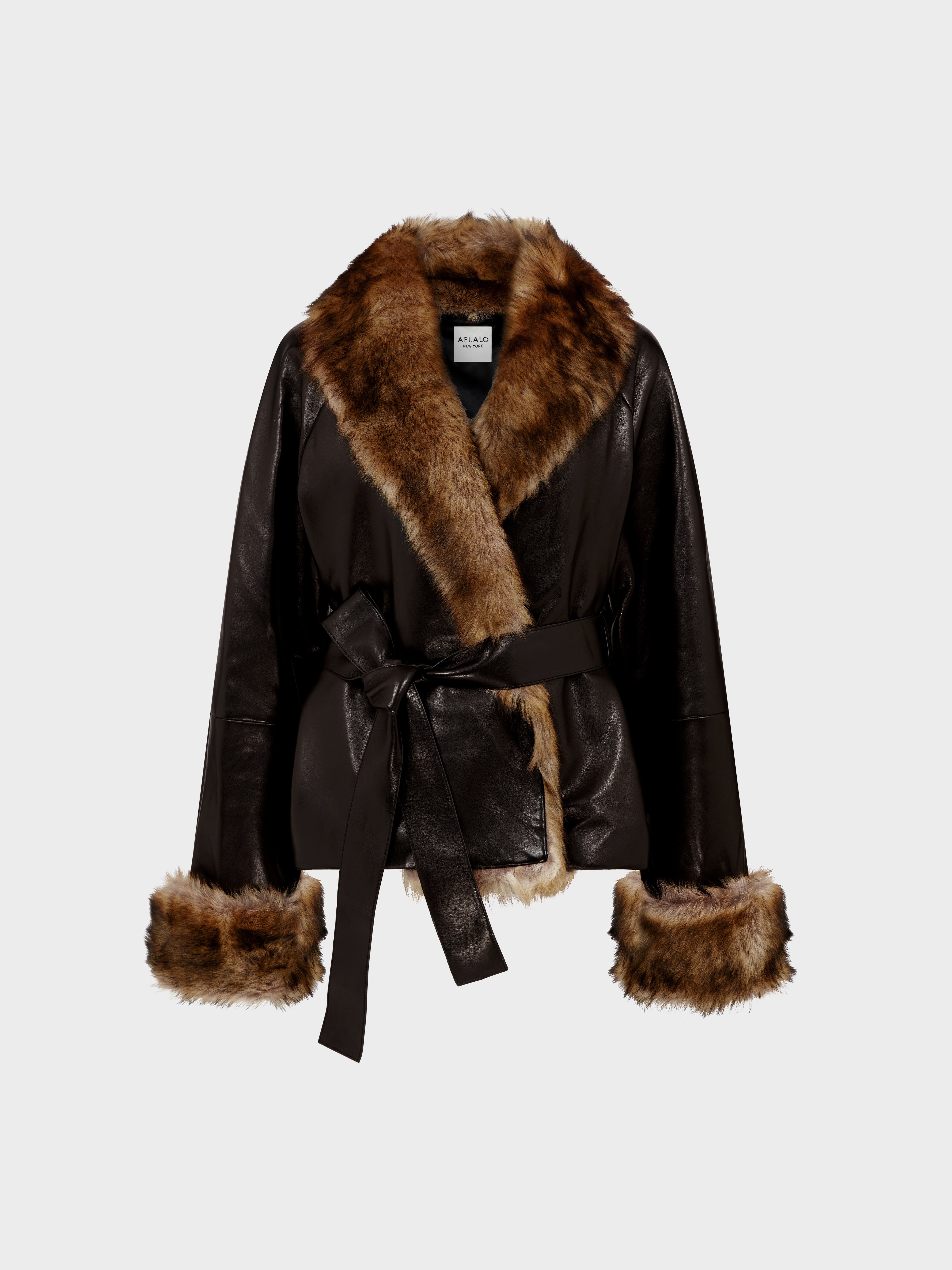 Pero Coat in Leather