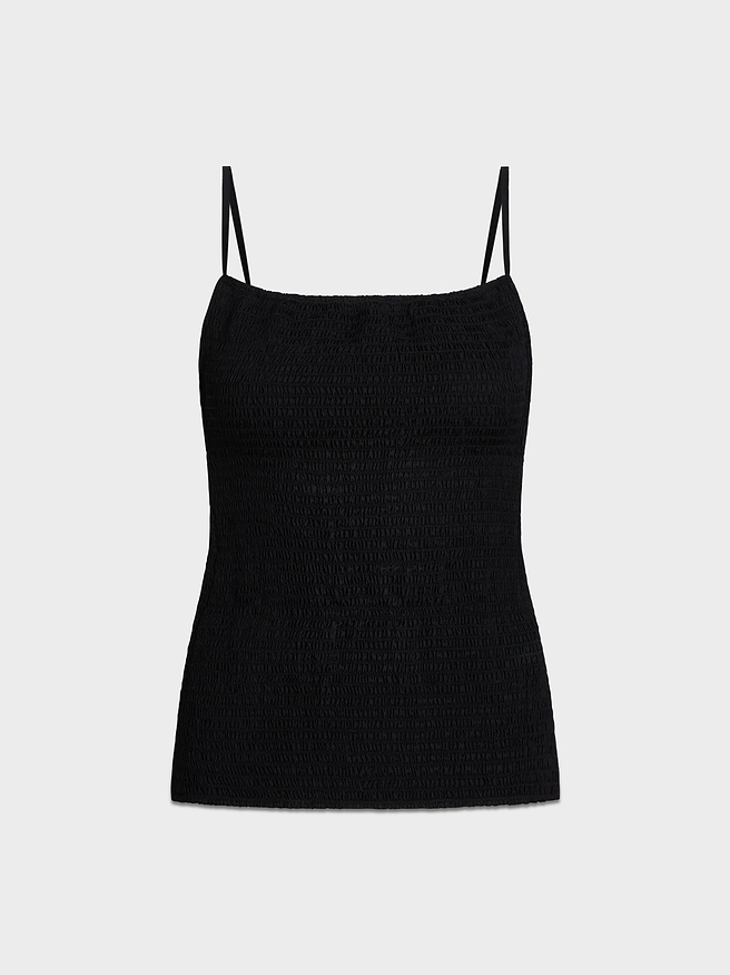 AFLALO Ruvina Top in Silk – Black - Ghost